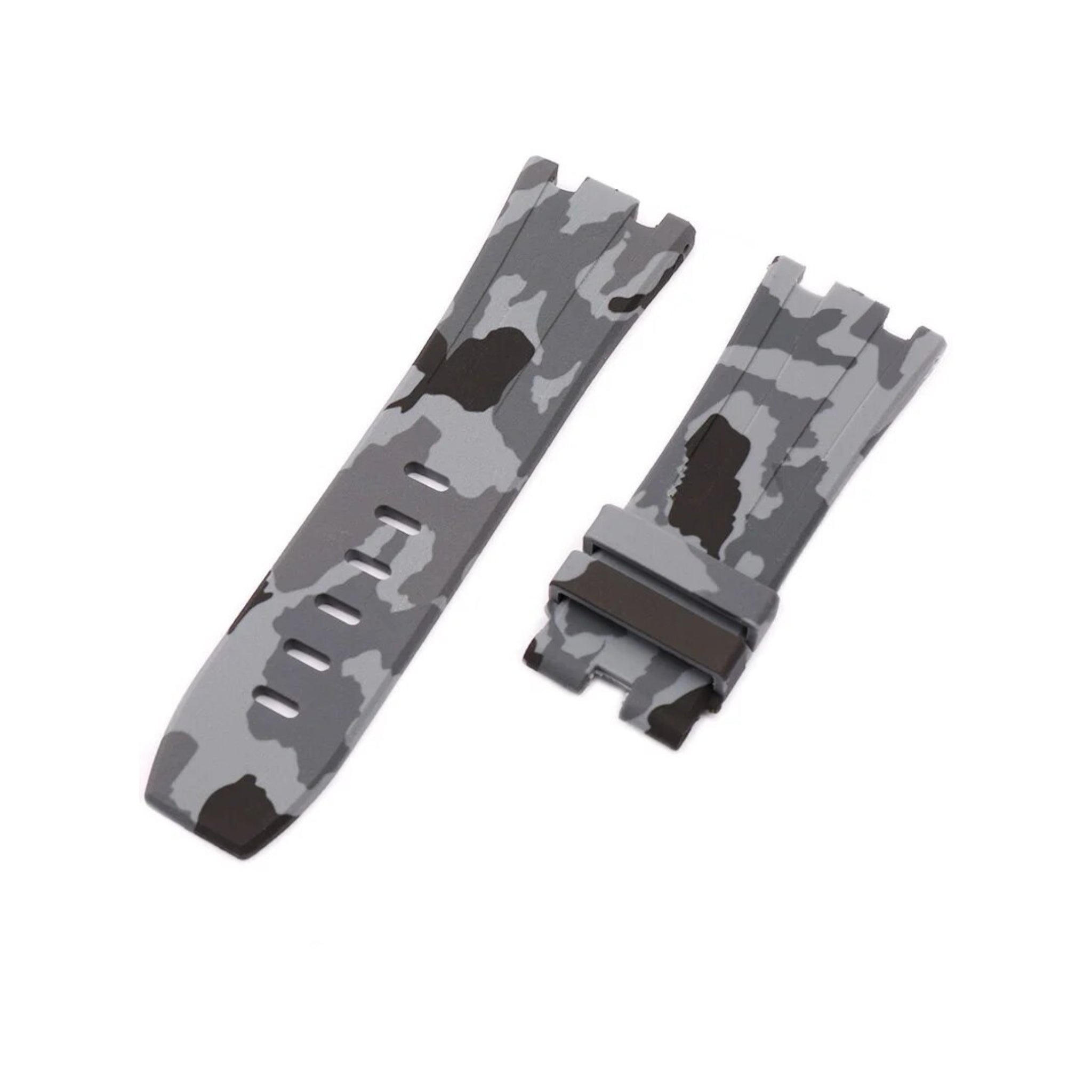 Kautschuk Armband - fur alle AP Offshore 42mm - Grau Camo - Helvetus DE