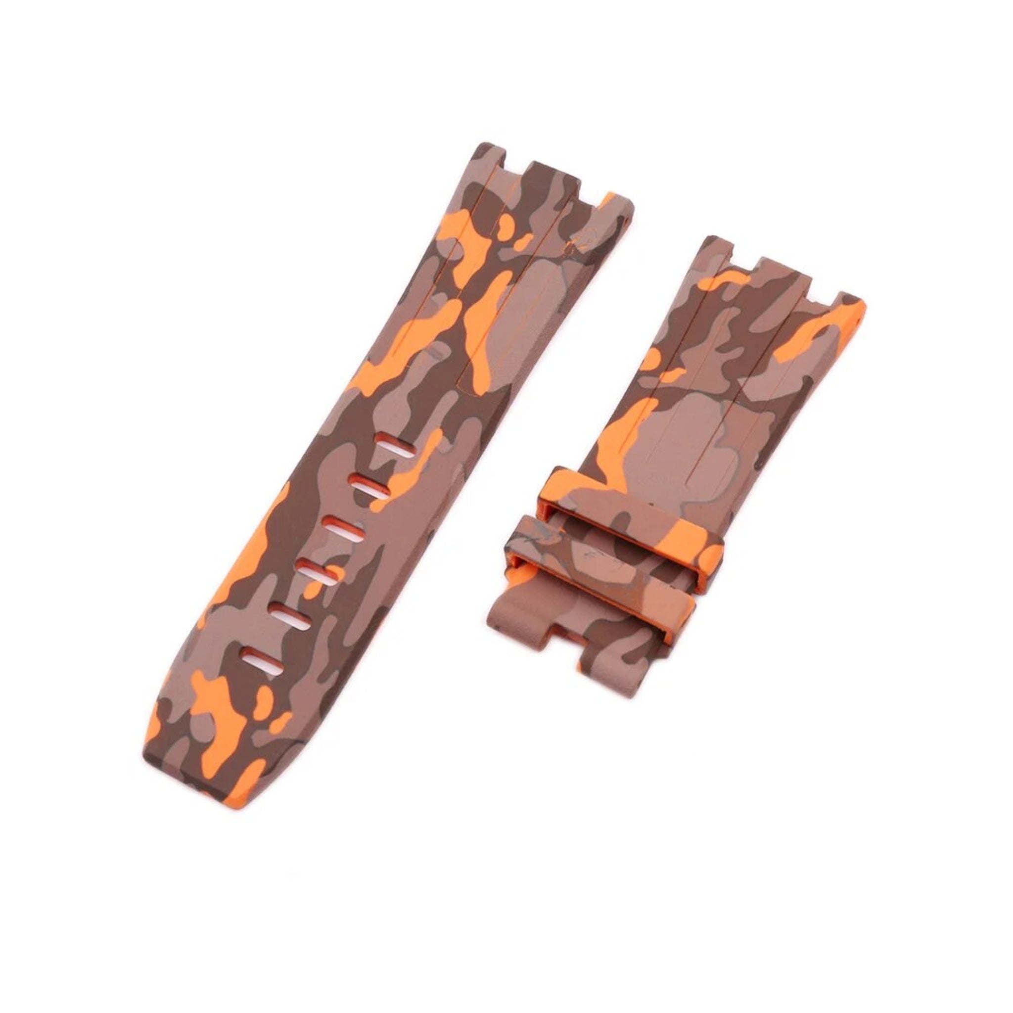 Kautschuk Armband - fur alle AP Offshore 42mm - Orange Camo - Helvetus DE