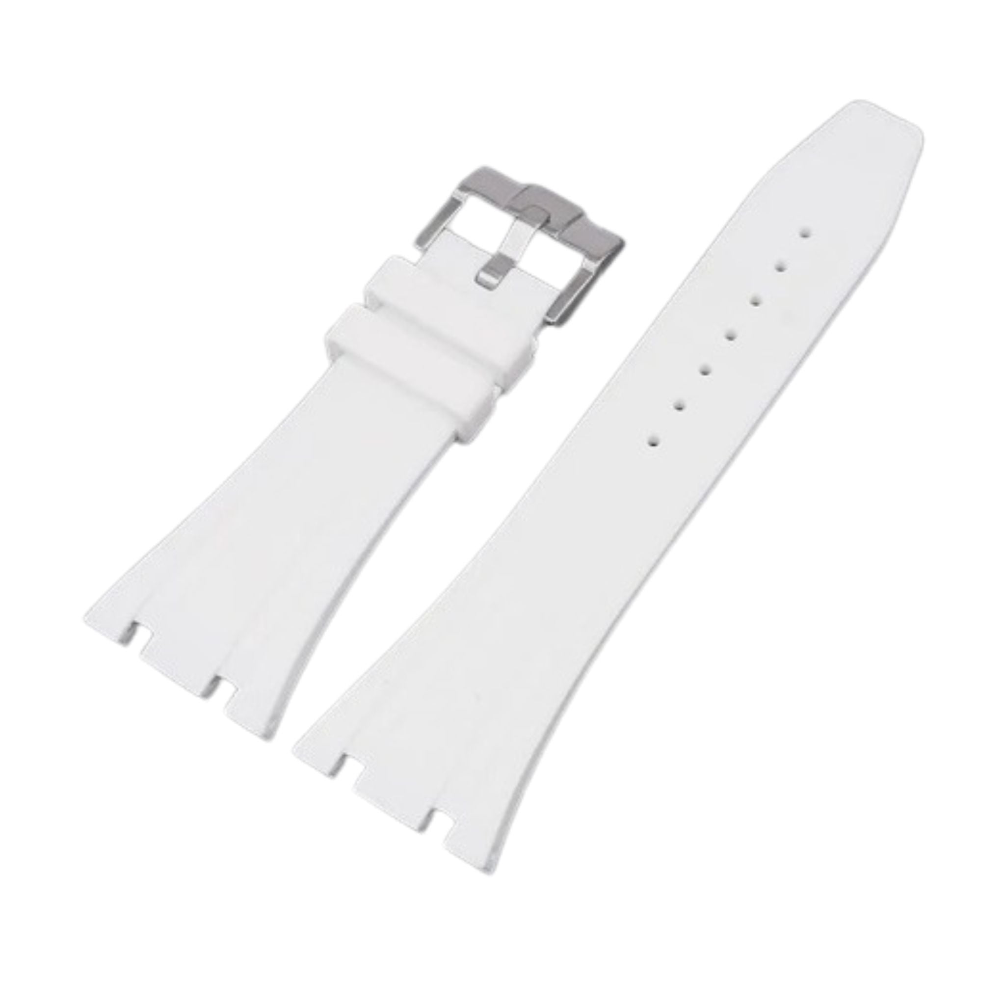 Kautschuk Armband - fur alle AP Royal Oak 41mm - Weiss - Helvetus DE