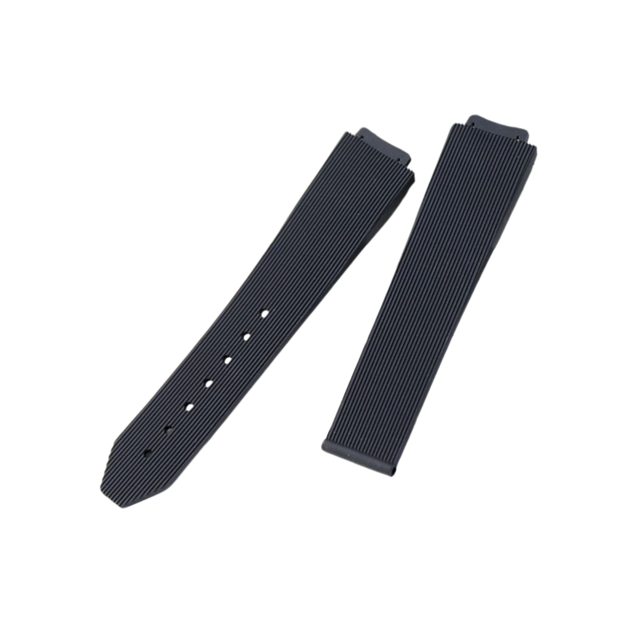 Kautschuk Armband – Für Hublot Damen Modell – Schwarz - Helvetus DE