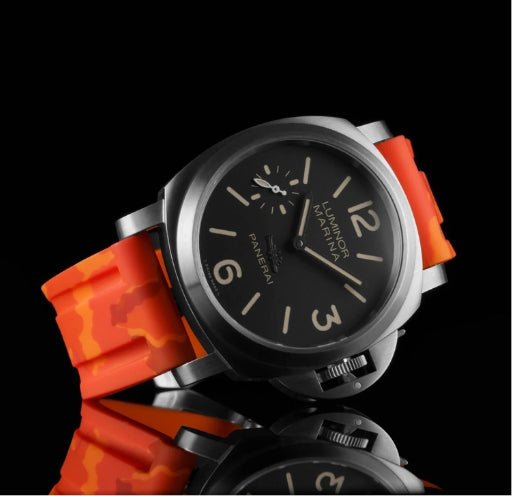 Kautschukarmband – Für Panerai – Orange Camo - Helvetus DE