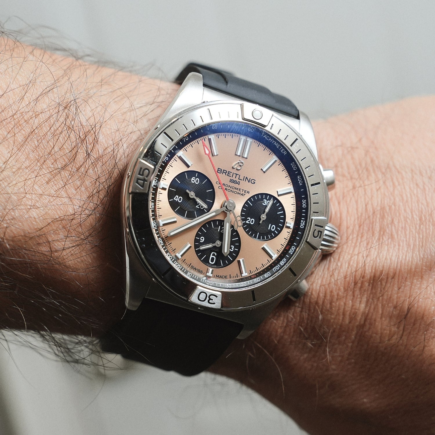 Kautschukarmband – Für alle Breitling Chronomat Modelle – Schwarz - Helvetus DE