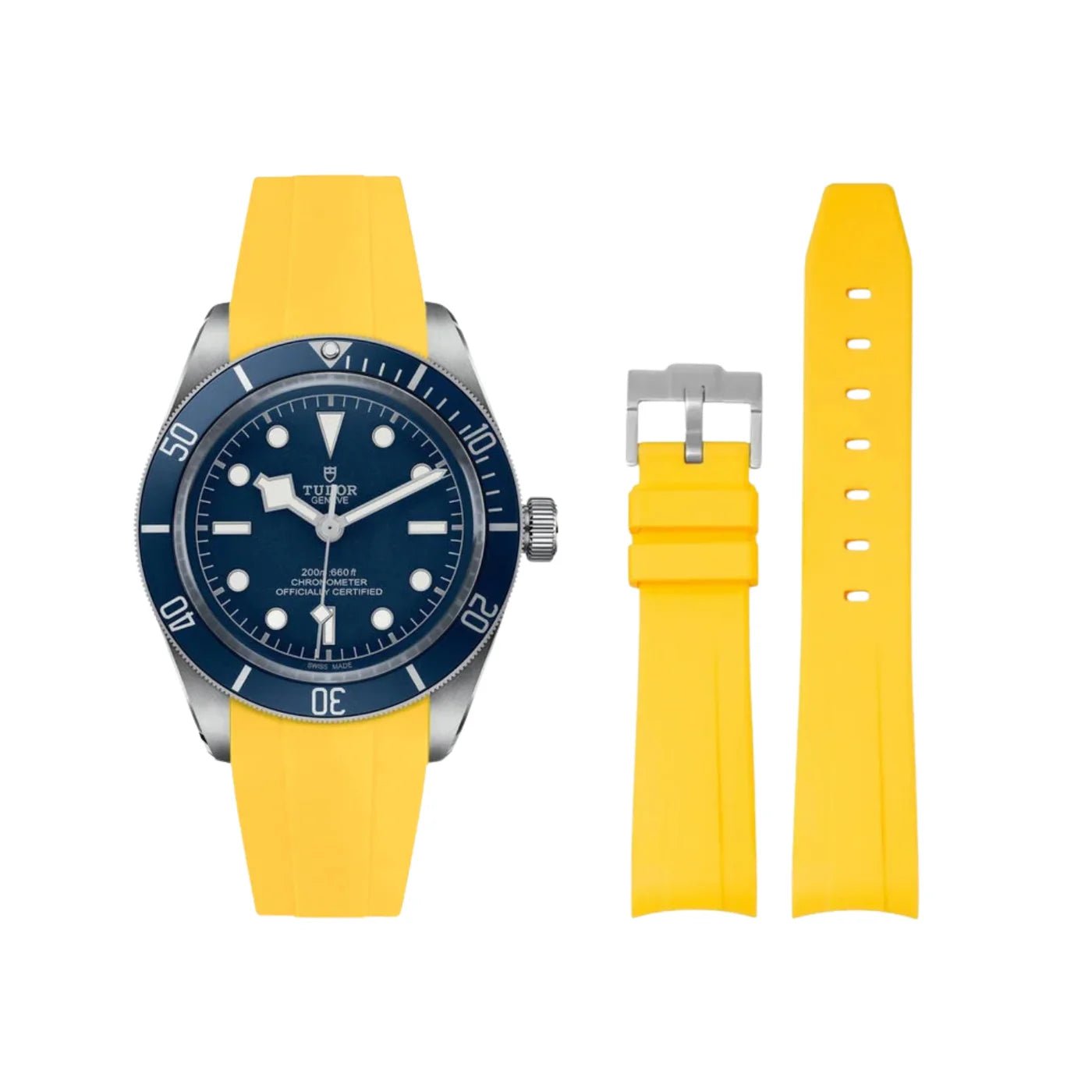 Kautschukarmband - Für alle Tudor Black Bay Modelle - Gelb - Helvetus DE