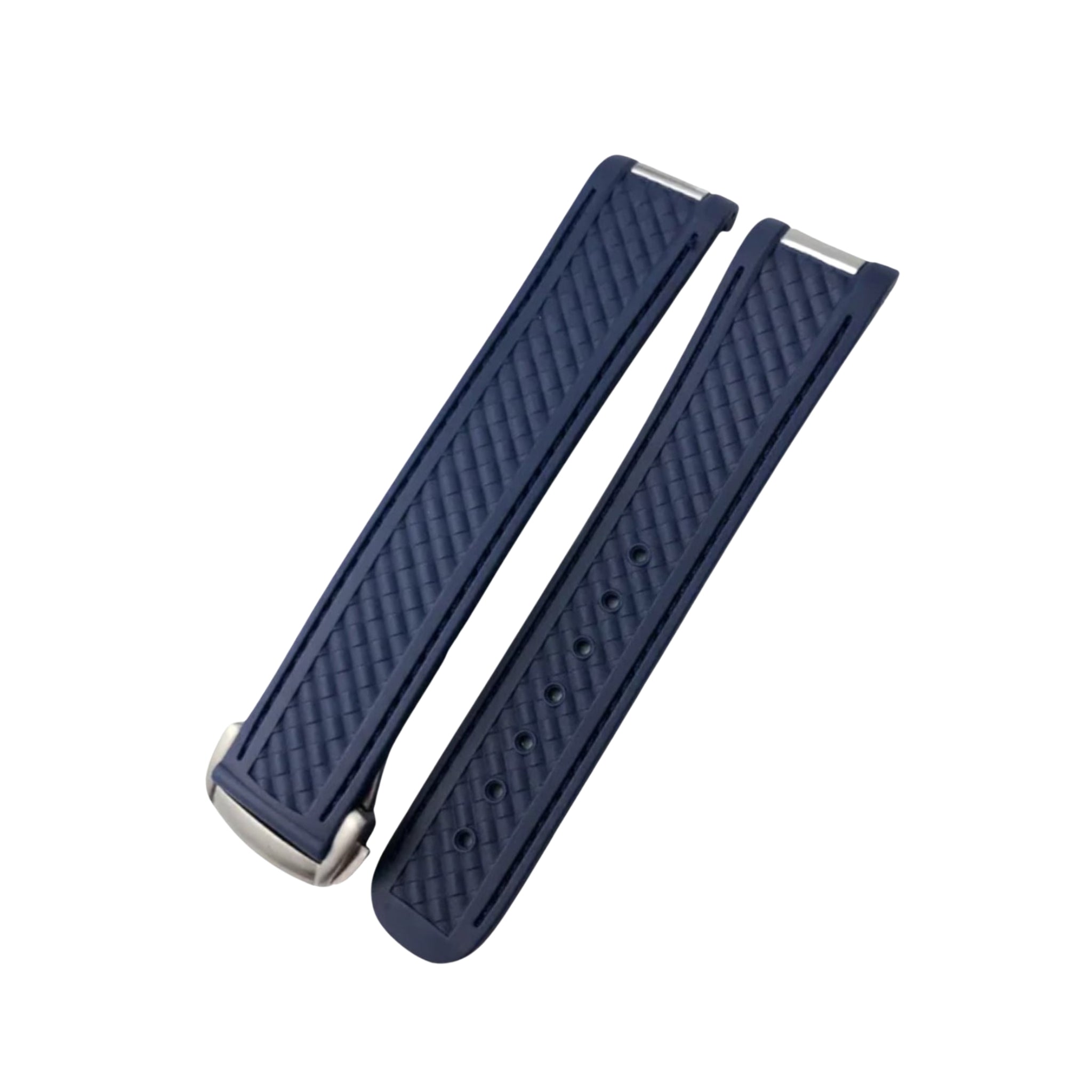 Kautschukarmband – Für Omega Seamaster Aqua Terra 300 / 150m – Voll Blau - Helvetus DE