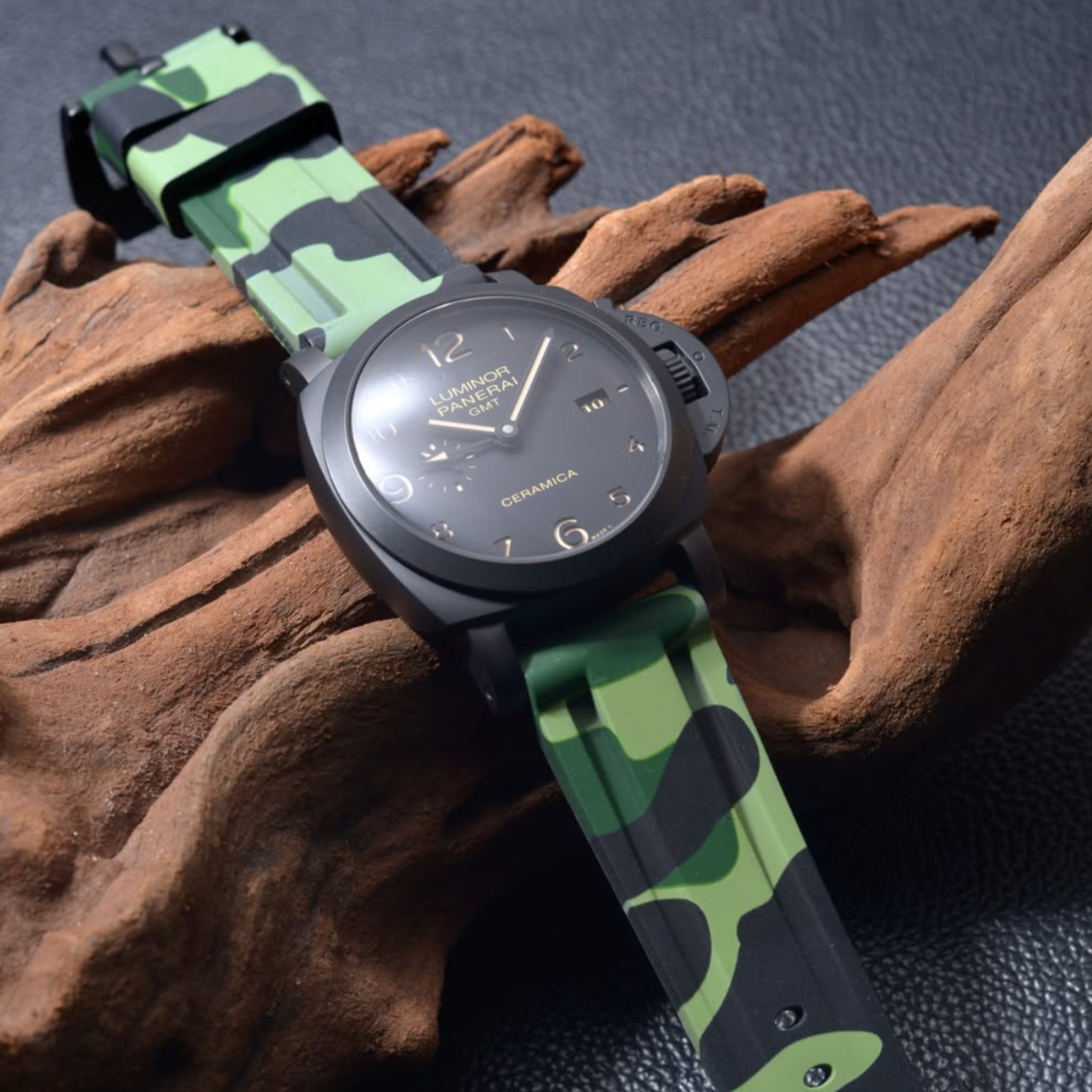 Kautschukarmband – Für Panerai – Militär Camo - Helvetus DE