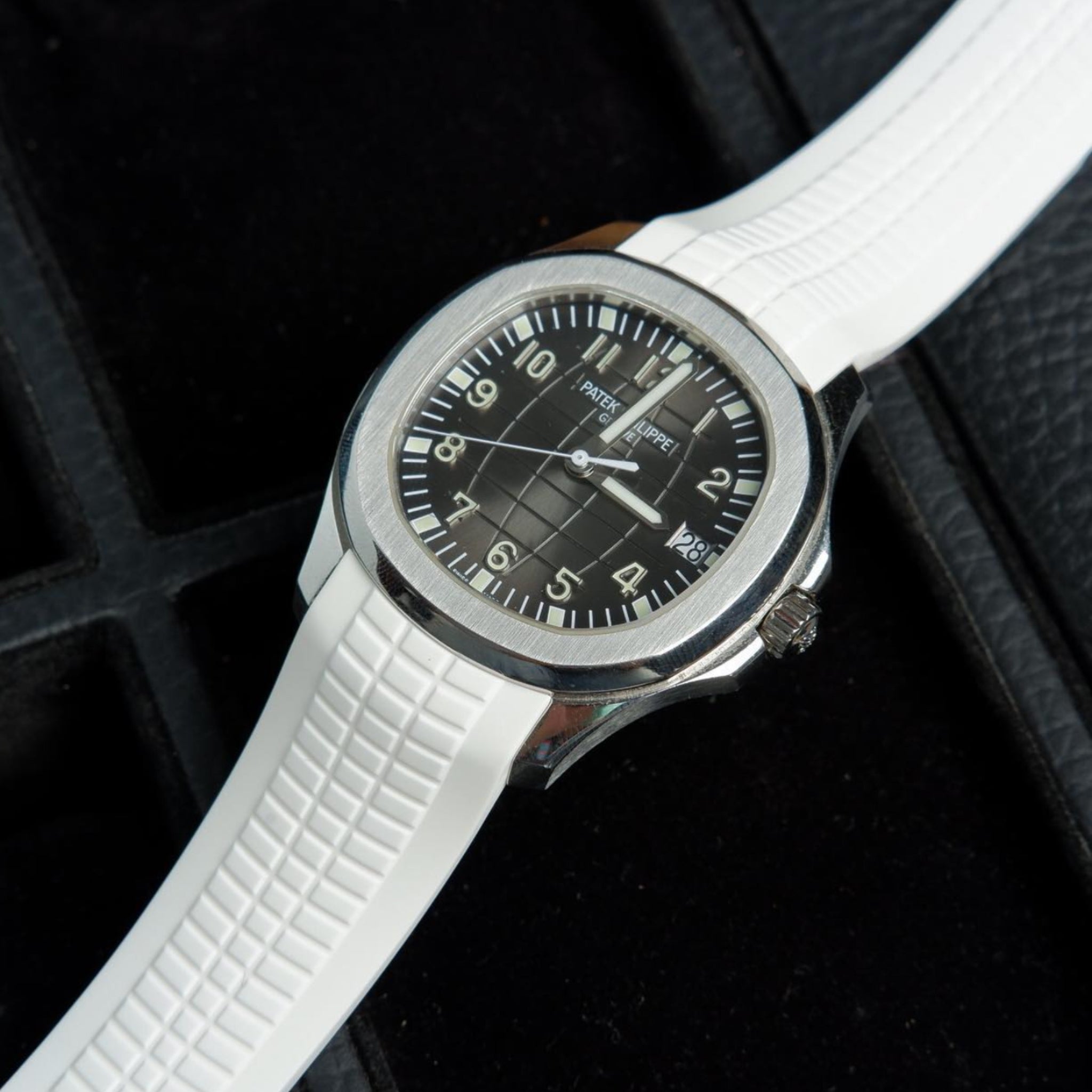 Kautschukarmband – Für Patek Philippe Aquanaut – Weiss - Helvetus DE