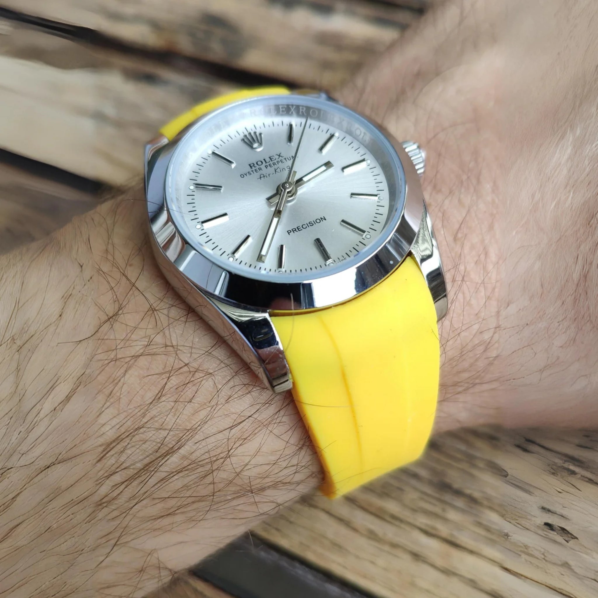 Kautschukarmband für Rolex Air - King 126900/116900 – Gelb - Helvetus DE