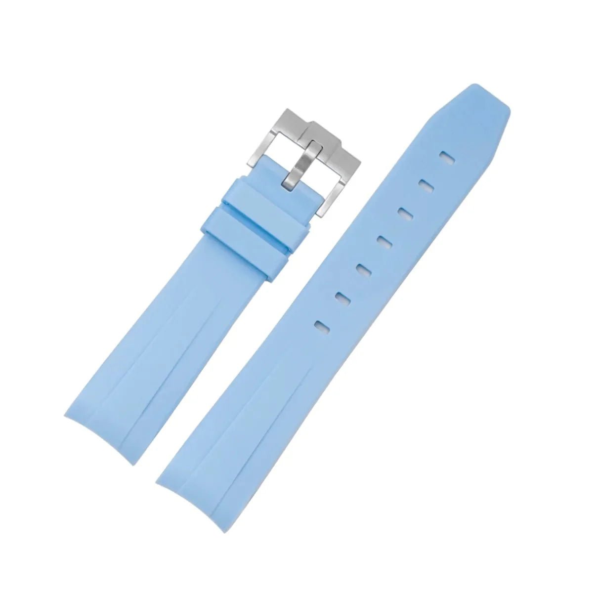 Kautschukarmband für Rolex Datejust 36 – Baby Blau - Helvetus DE