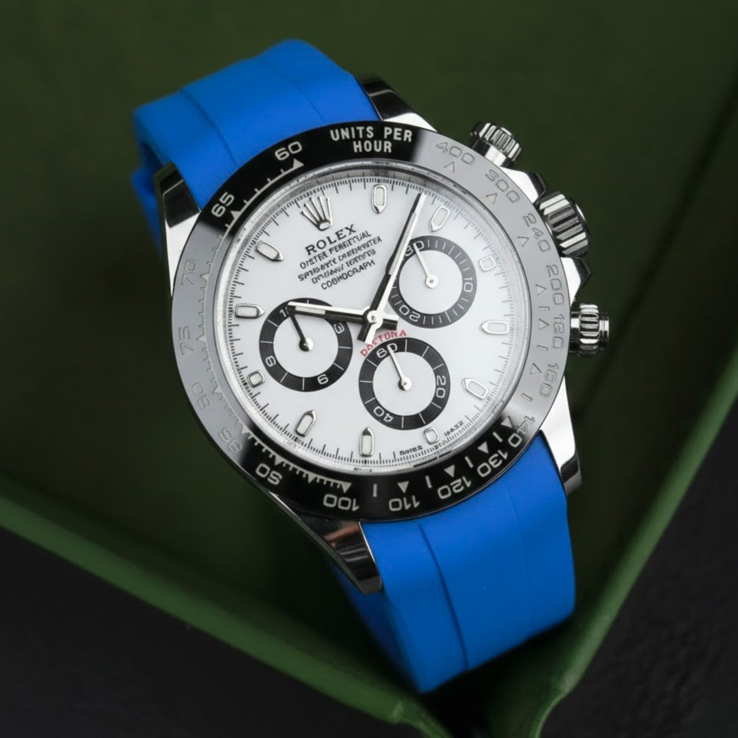Kautschukarmband – für Rolex Daytona – Blau - Helvetus DE
