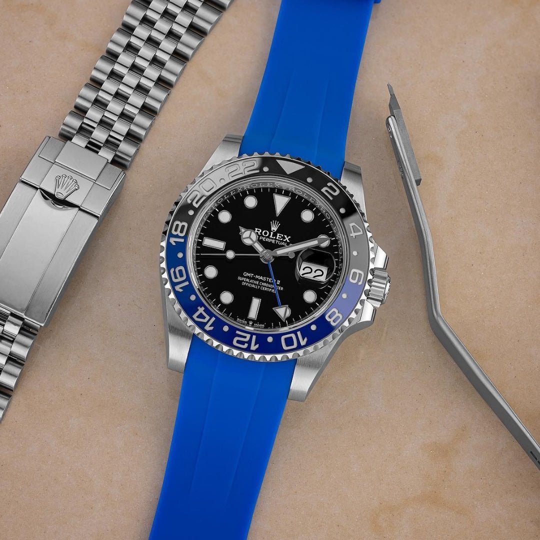 Kautschukarmband für Rolex GMT - Master II – Blau - Helvetus DE