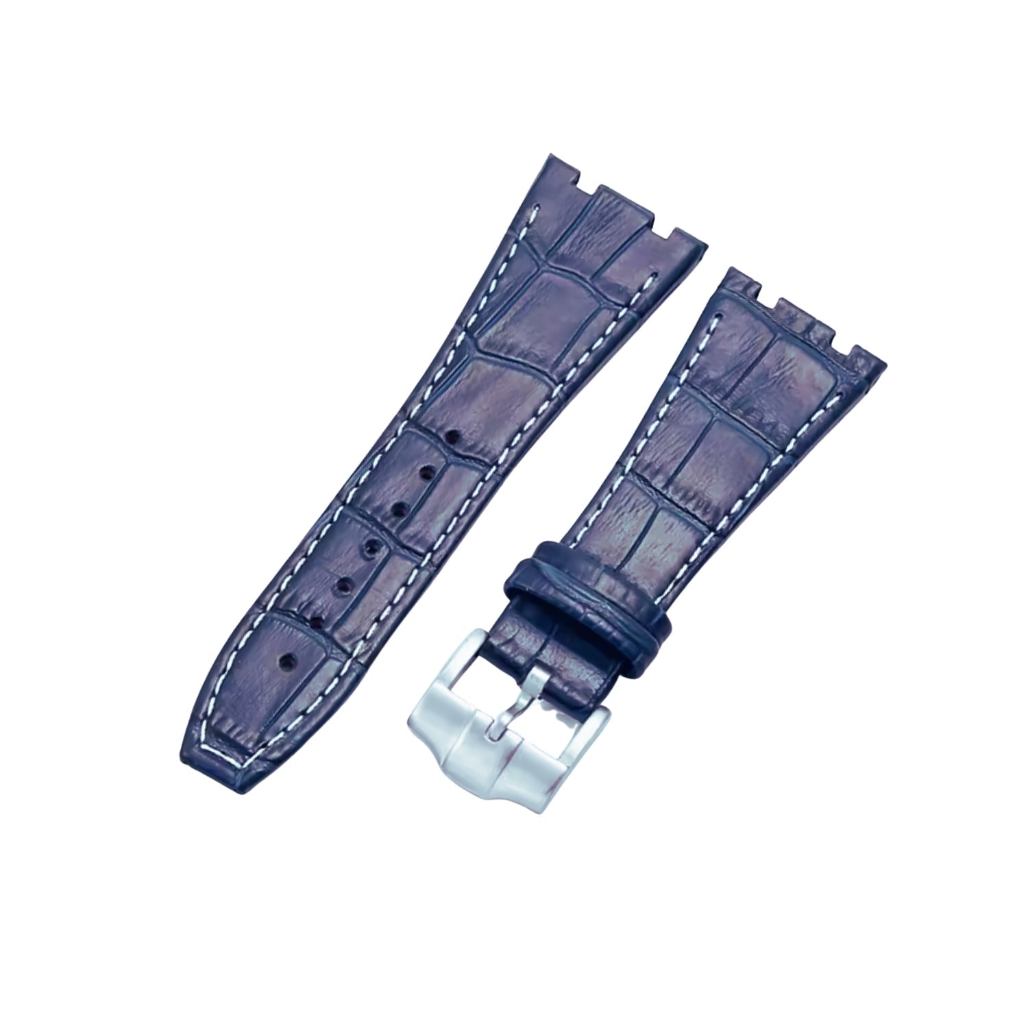 Krokodillederarmband – Für Audemars Piguet Royal Oak 41 mm – Blau - Helvetus DE