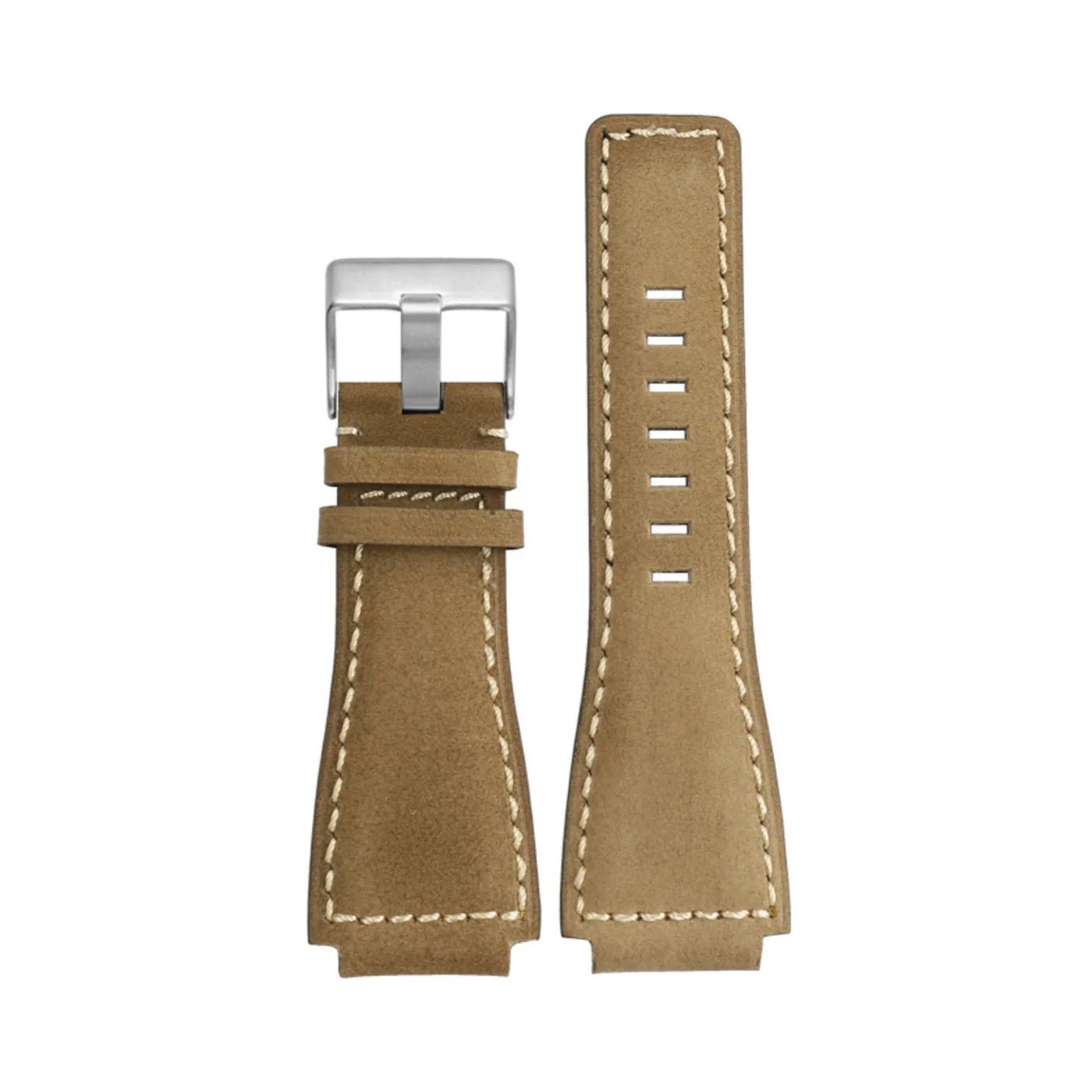 Leder Armband - fur Bell & Ross BR - 01 | BR - 03 - Beige - Helvetus DE