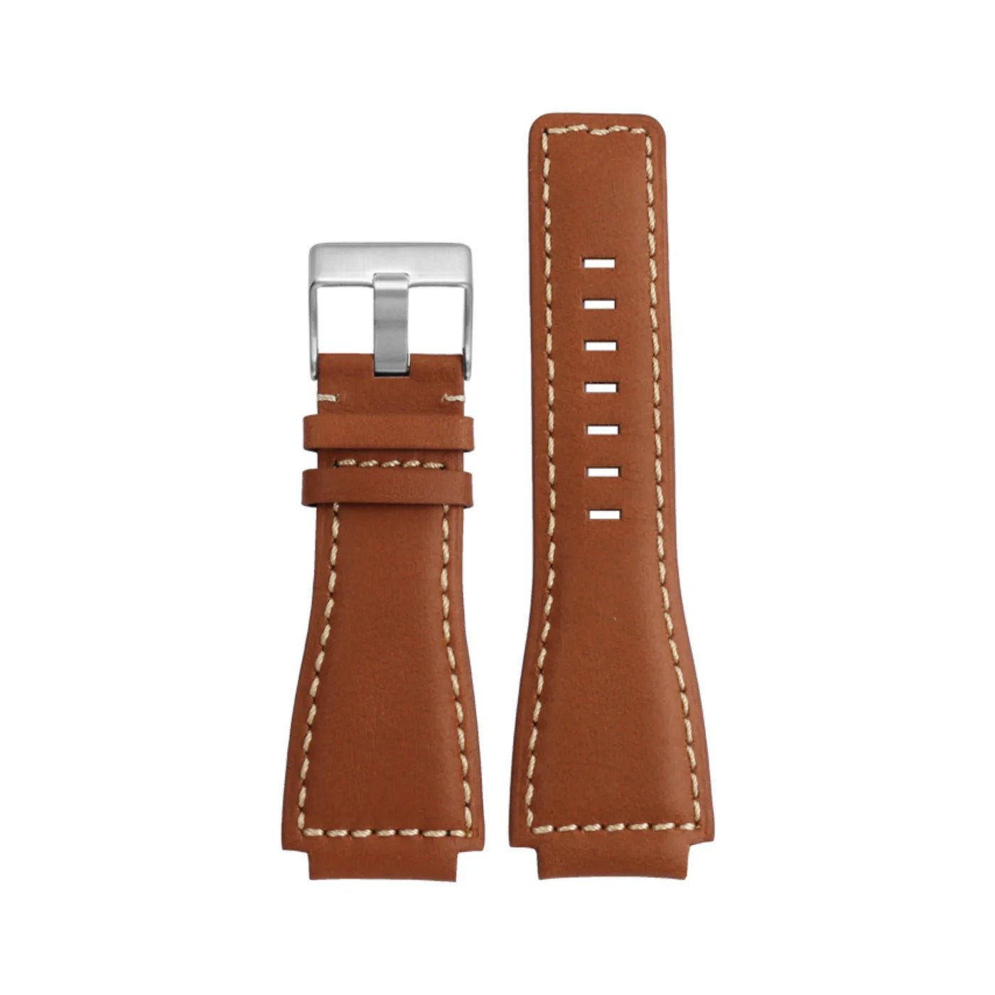 Leder Armband - fur Bell & Ross BR - 01 | BR - 03 - Braun - Helvetus DE