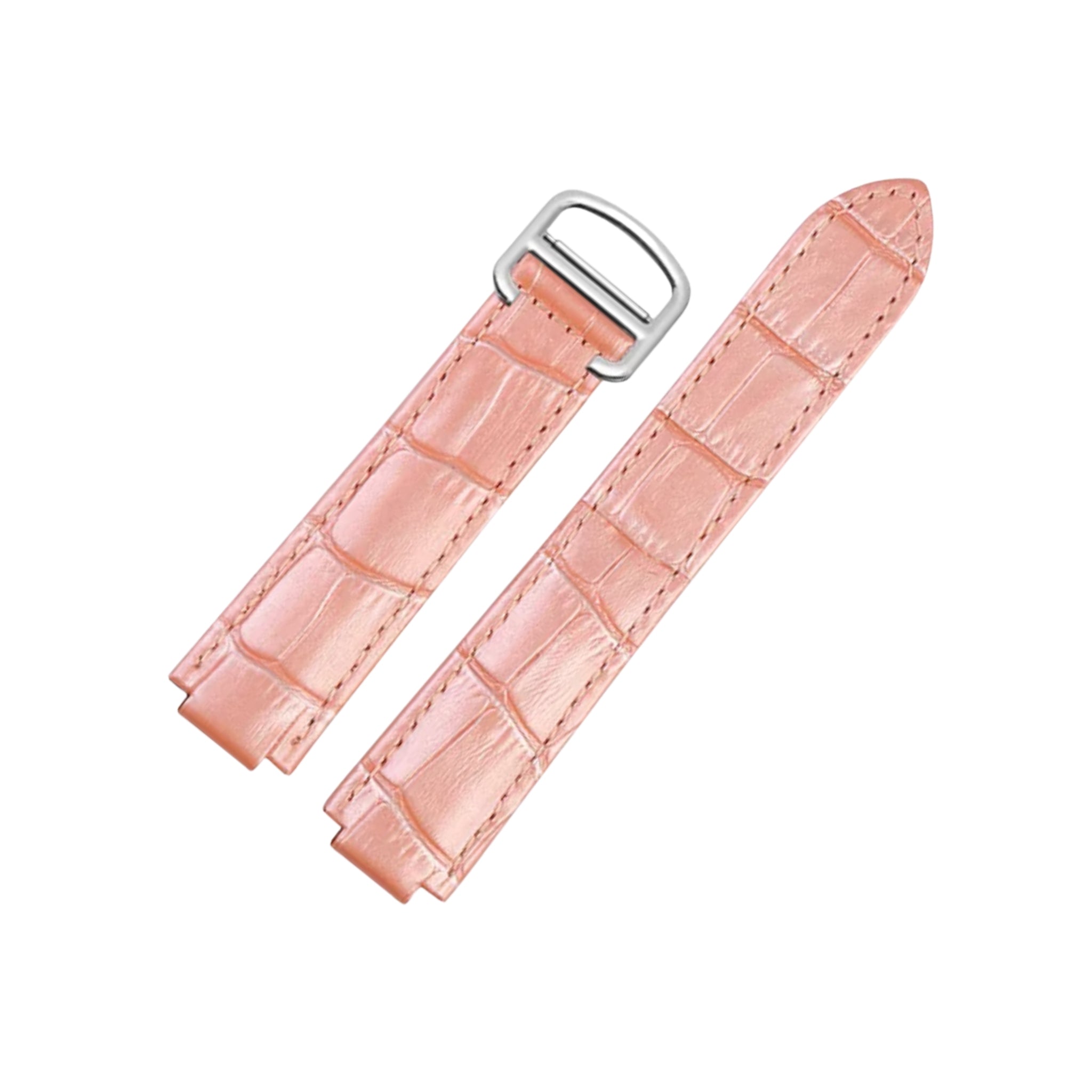 Leder Armband für Cartier Ballon Bleu – Pink - Helvetus DE