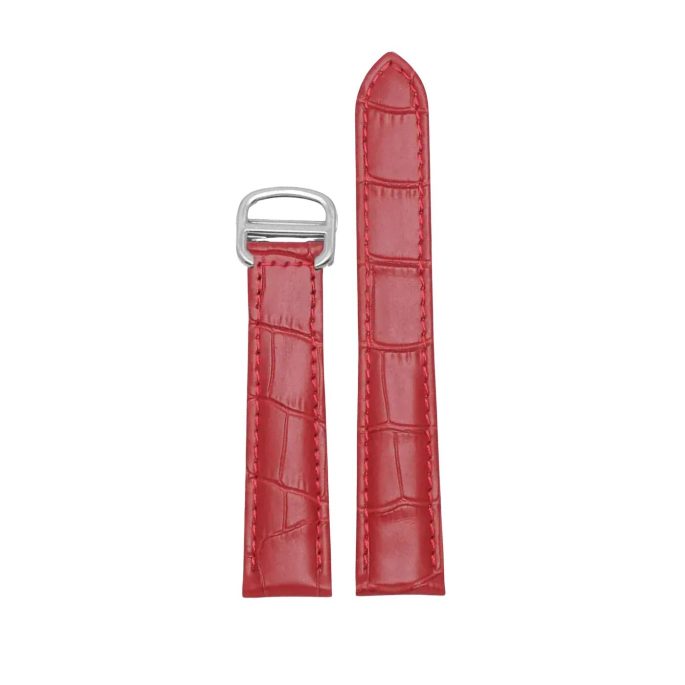Leder Armband - für Cartier Tank - Rot - Helvetus DE