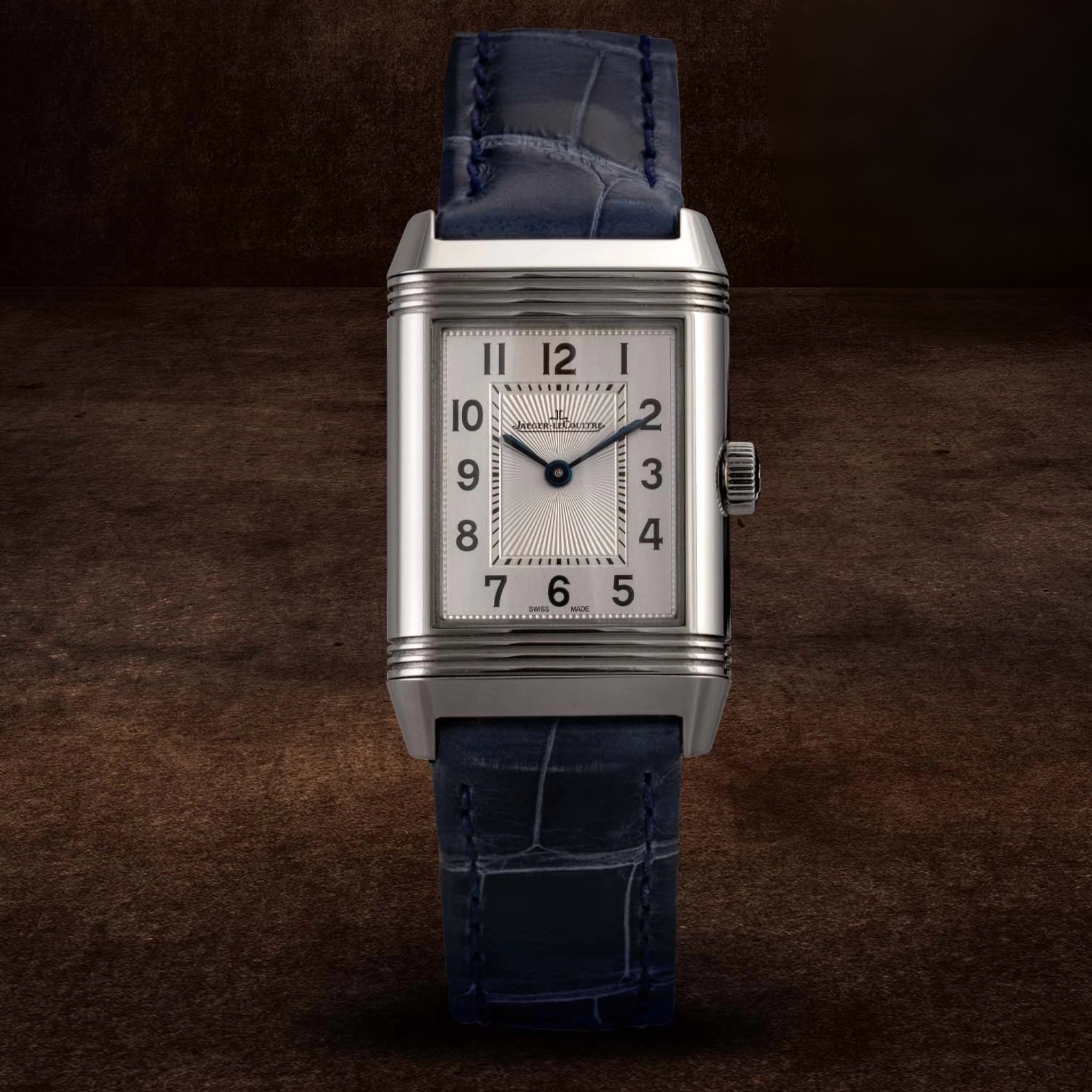 Lederarmband – Für Jaeger - LeCoultre (JLC) Reverso – Blau - Helvetus DE