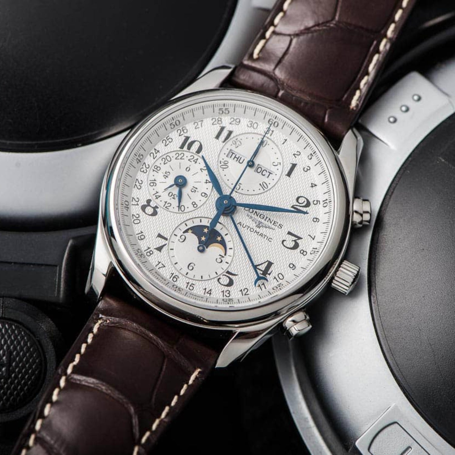 Lederarmband – Für Longines Master Collection – Braun - Helvetus DE