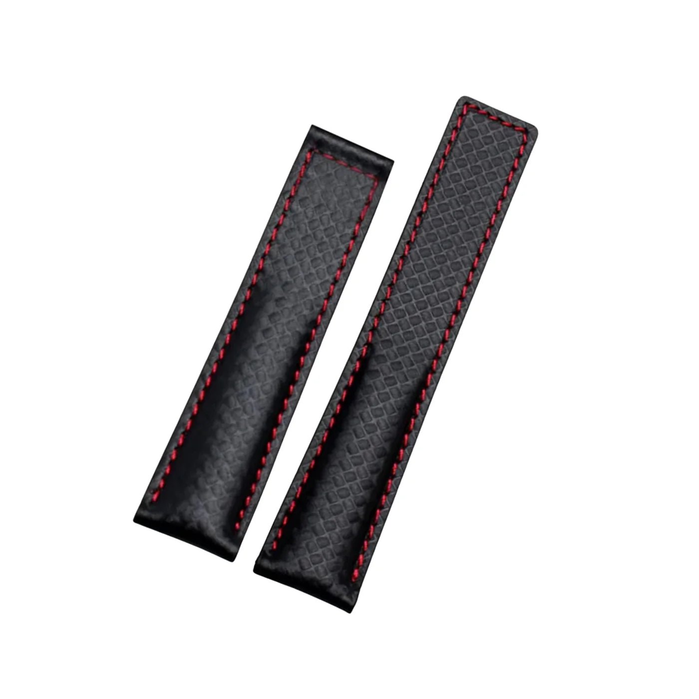 Lederarmband – Für Tag Heuer Carrera – Schwarz Carbon - Helvetus DE