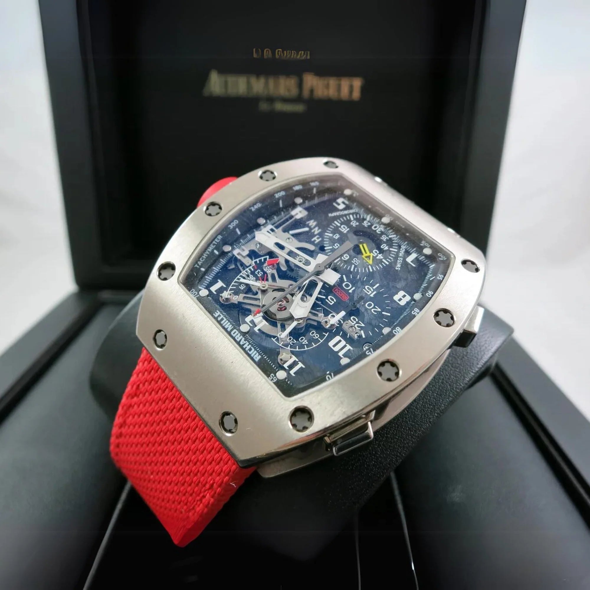 Nylonarmband – Für Richard Mille RM50 / RM53 – Rot - Helvetus DE