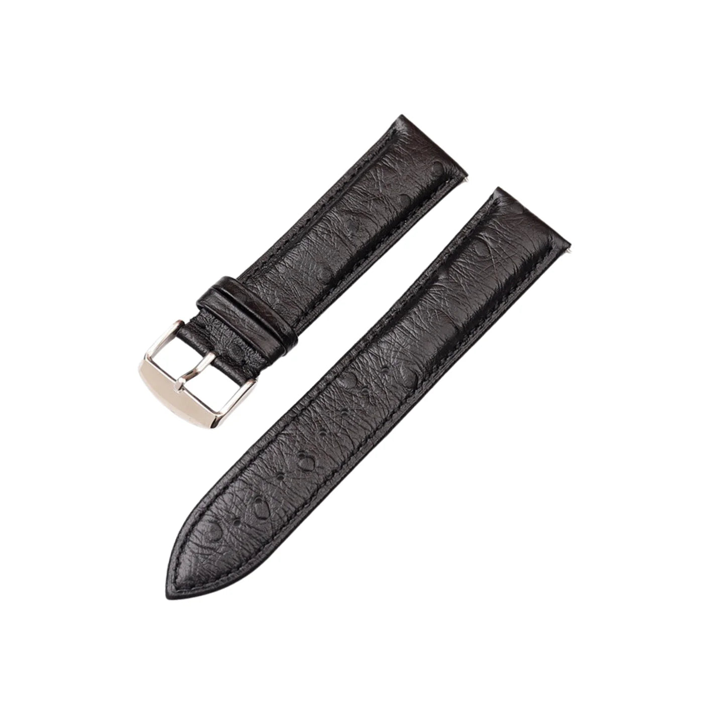 Strauss Leder Armband - Schwarz - Strauss Muster - Helvetus DE