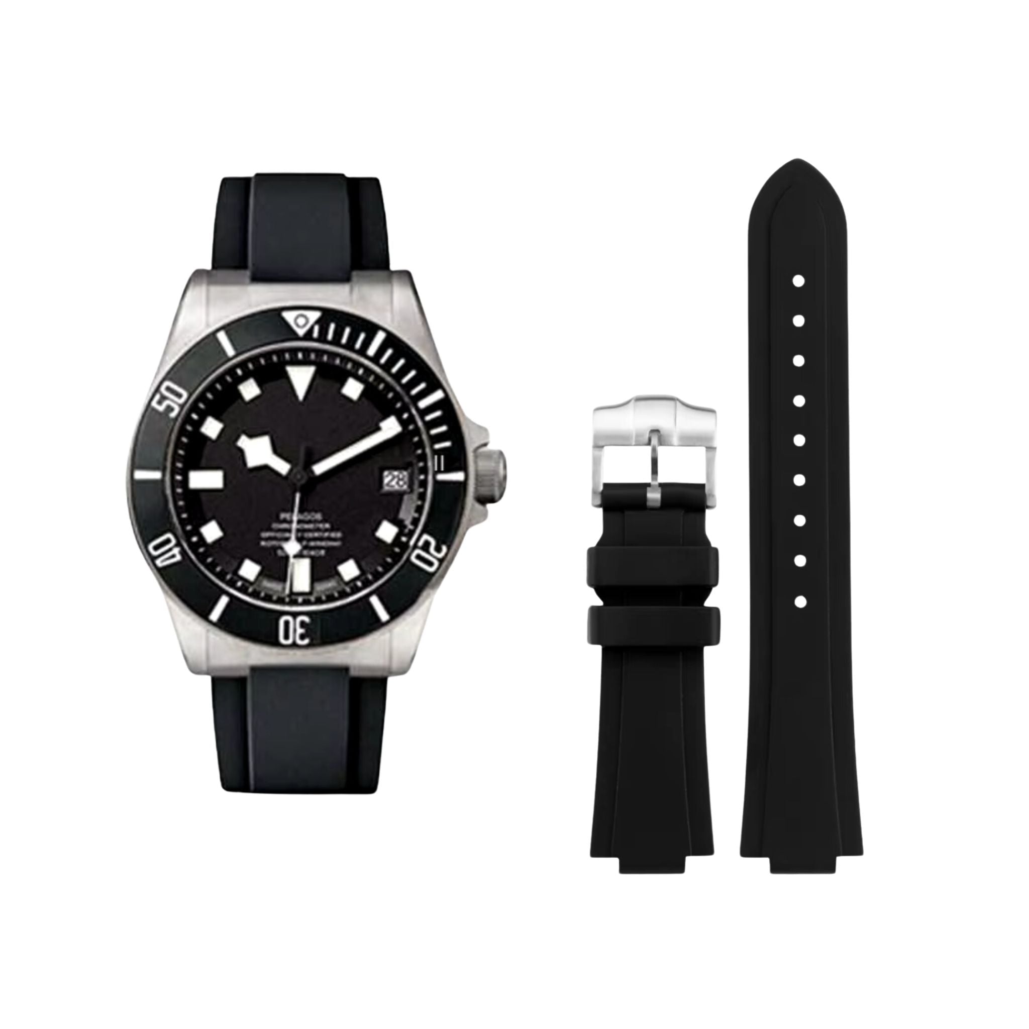Armband - Für Tudor Pelagos 25500 / 25600 - Schwarz - Helvetus DE