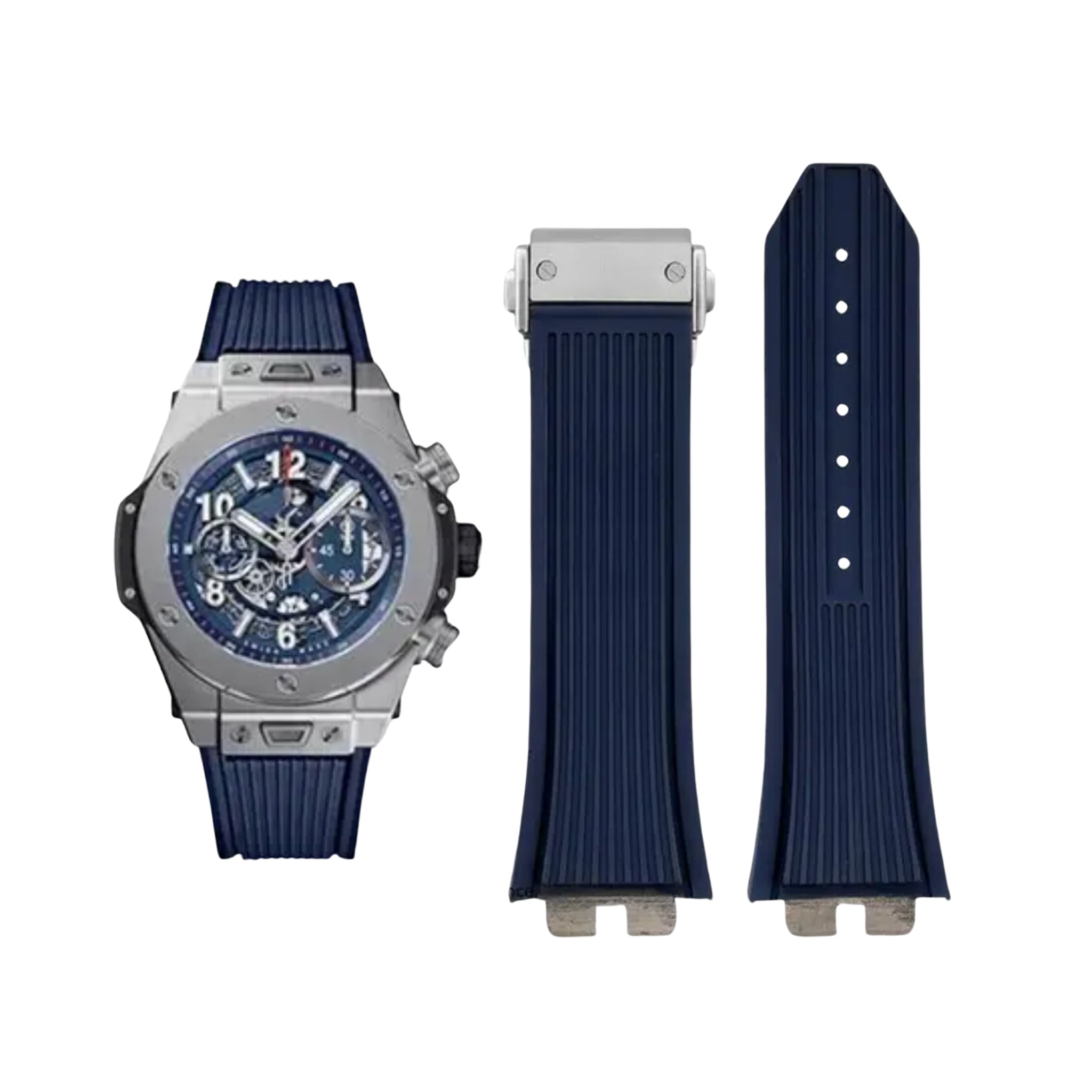 Hublot Big Bang Unico Click Armband aus Kautschuk – Blau - Helvetus DE