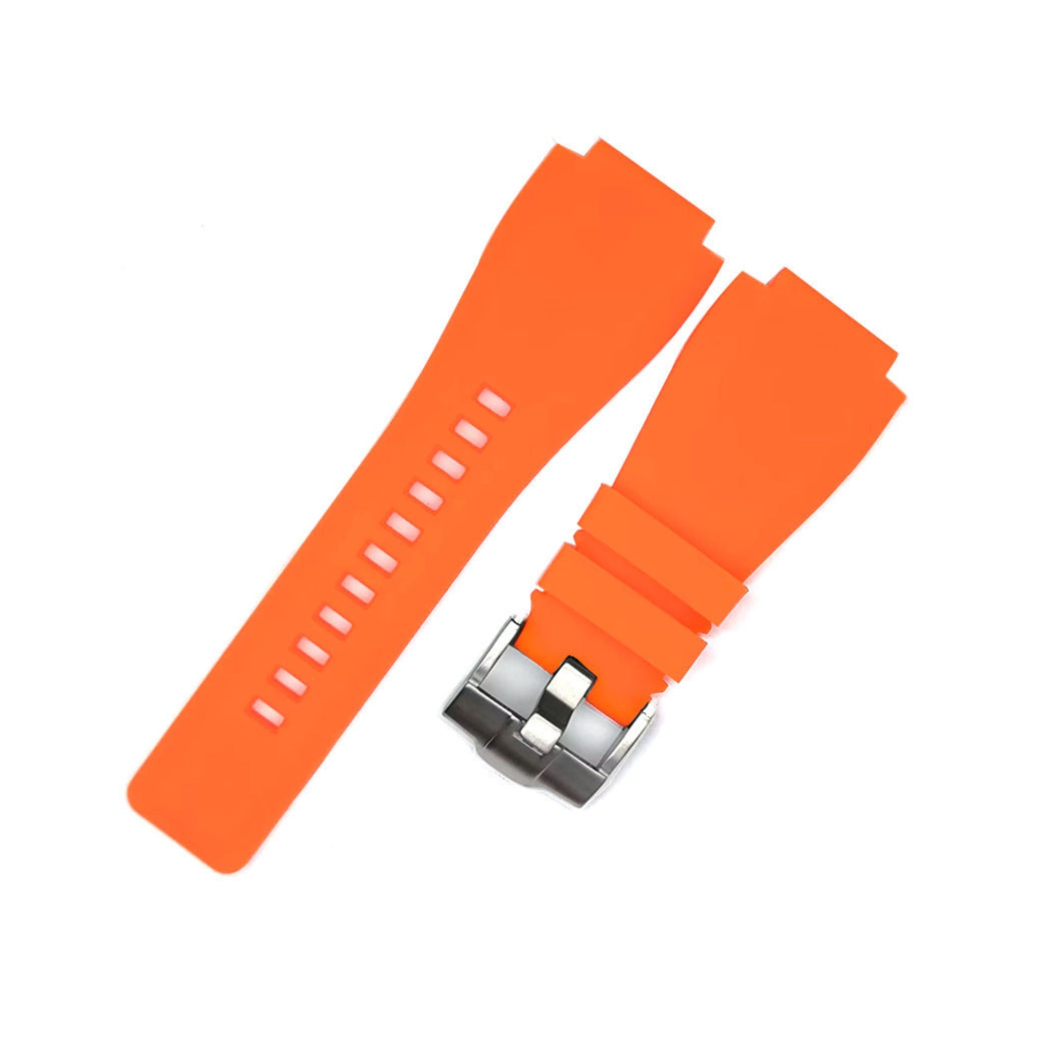 Kautschuk Armband für Bell & Ross BR - 01 | BR - 03 – Orange - Helvetus DE
