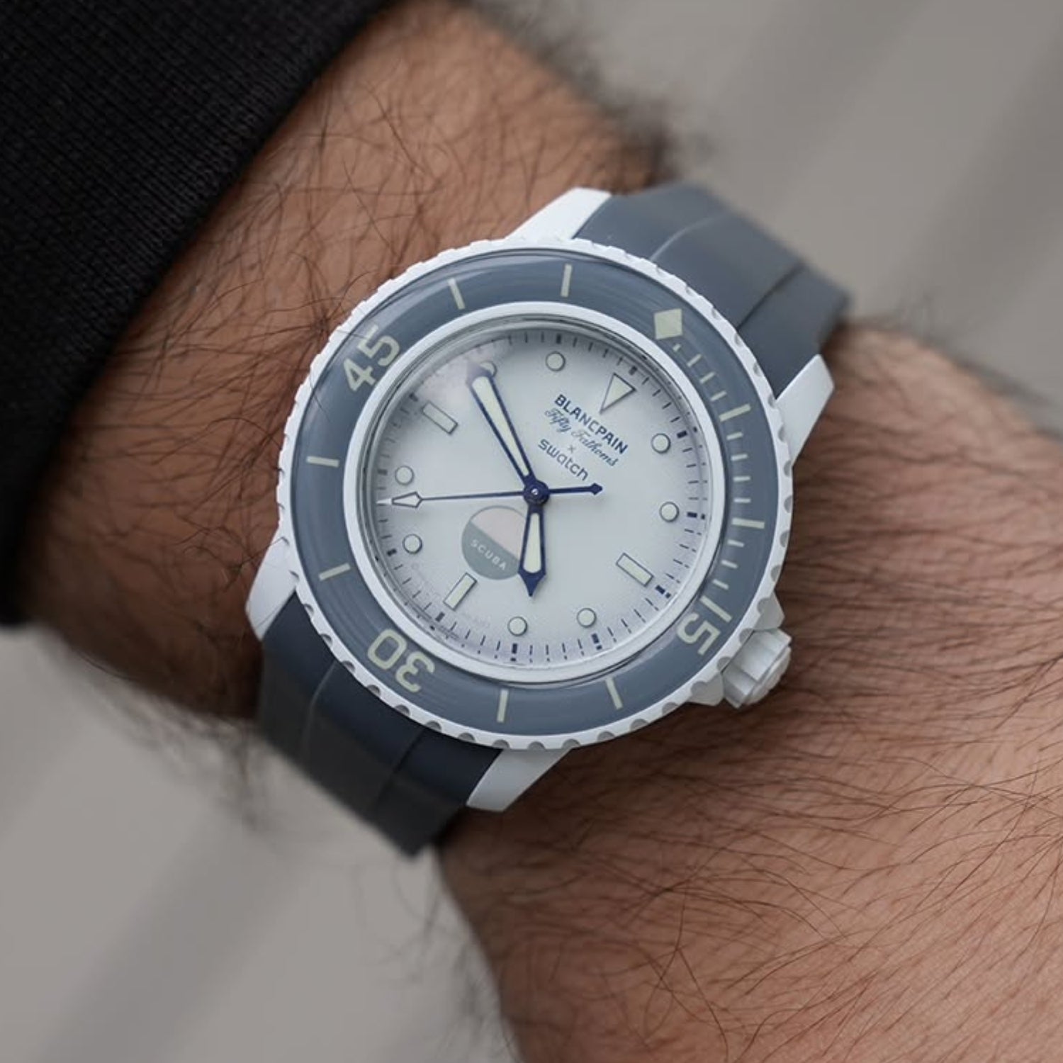 Kautschuk Armband für Blancpain X Swatch - Antarctic Ocean - Helvetus DE