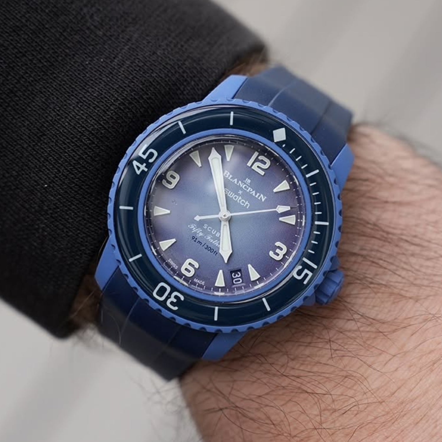 Kautschuk Armband für Blancpain X Swatch - Atlantic Ocean - Helvetus DE