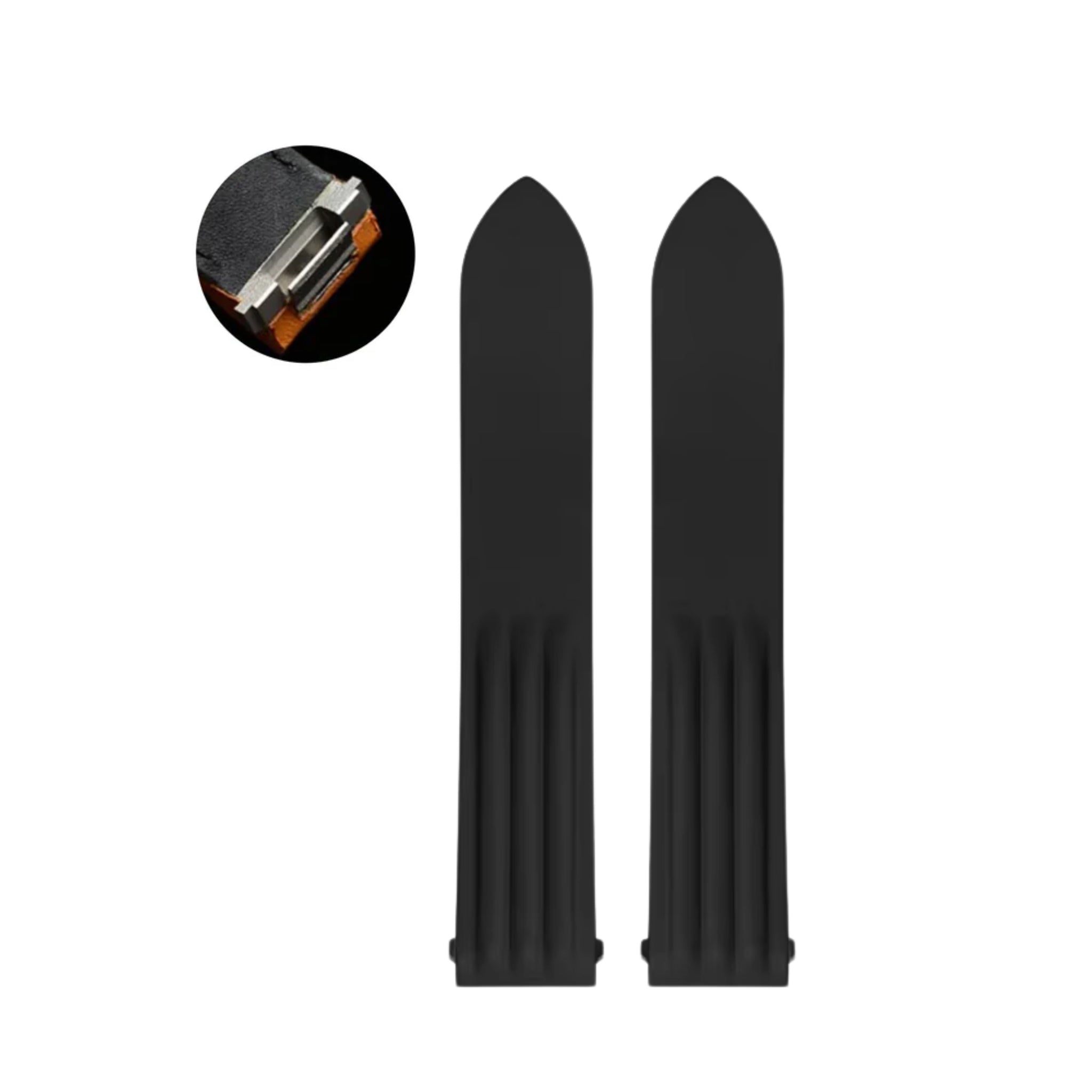 Kautschuk Armband - für Cartier Roadster - Schwarz - Helvetus DE