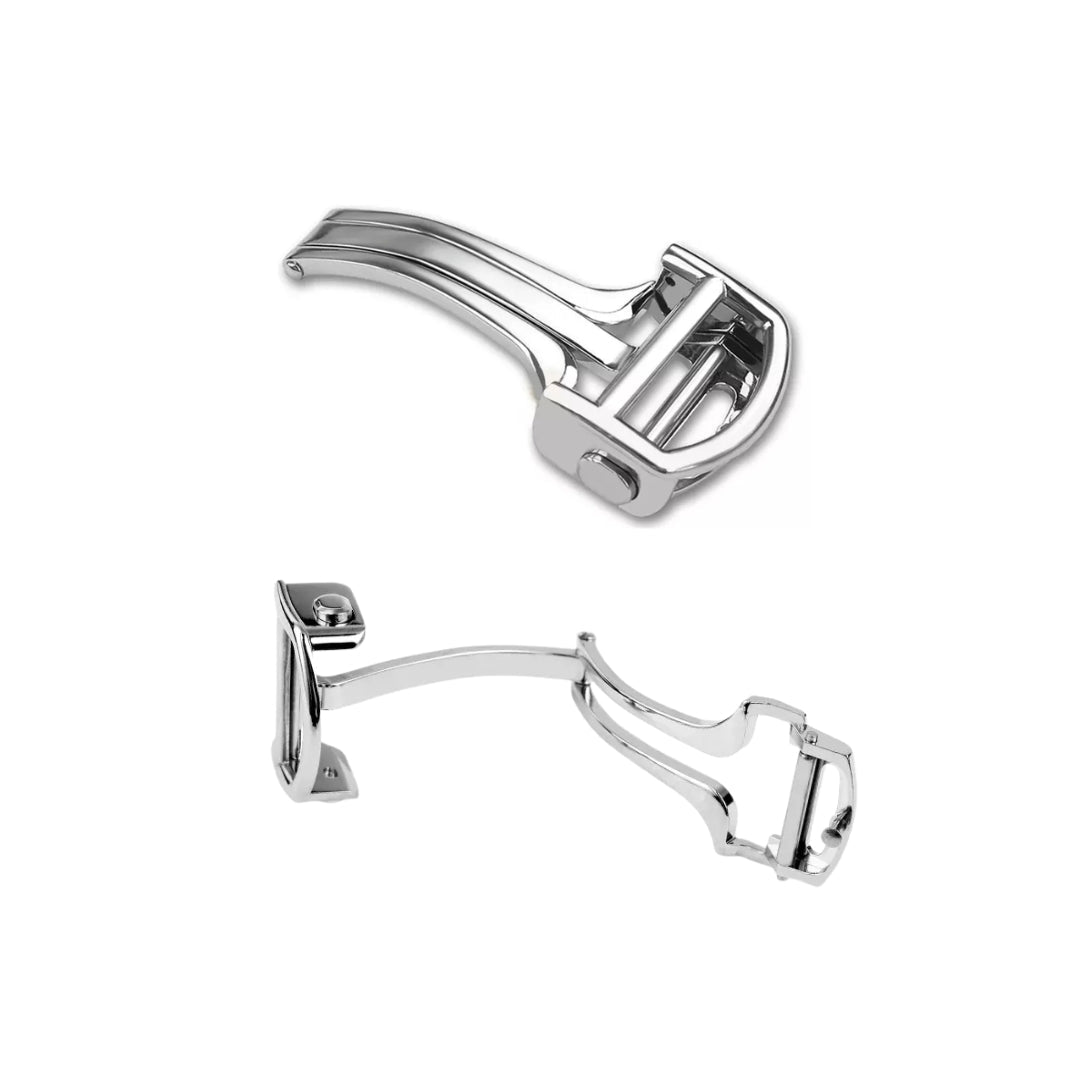 Kautschuk Armband für Cartier Santos Medium/Large – Schwarz mit Schrauben – Quick Switch/Release - Helvetus DE