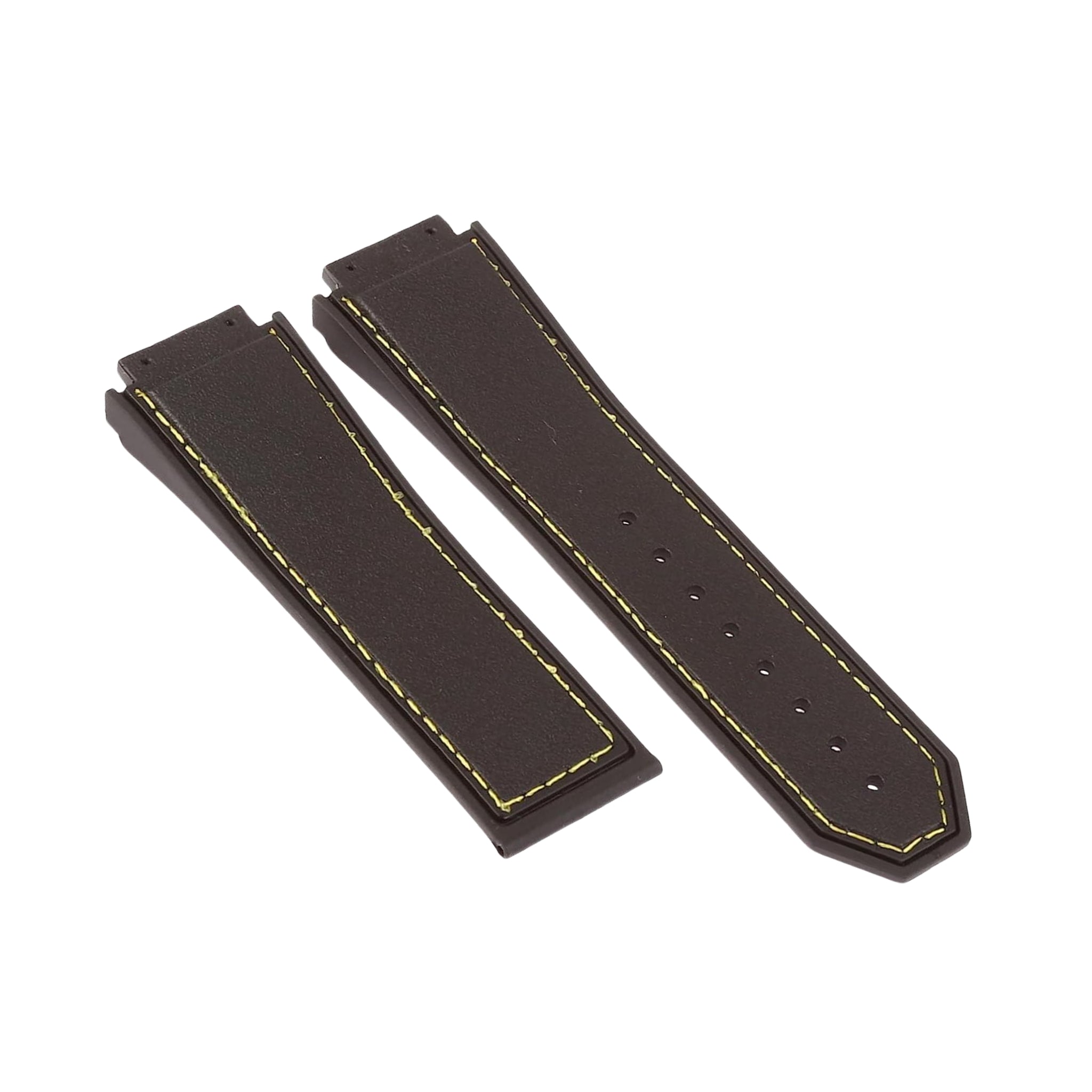 Kautschuk Armband – Für Hublot Big Bang F1 King Power (48mm) – Schwarz mit Gelb - Helvetus DE