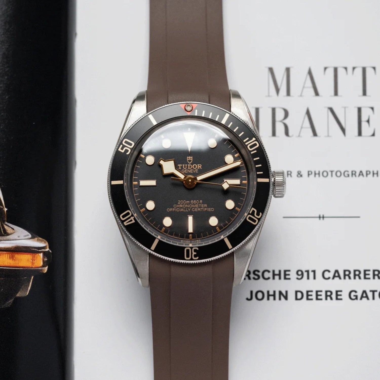 Kautschukarmband - Für alle Tudor Black Bay Modelle - Braun - Helvetus DE