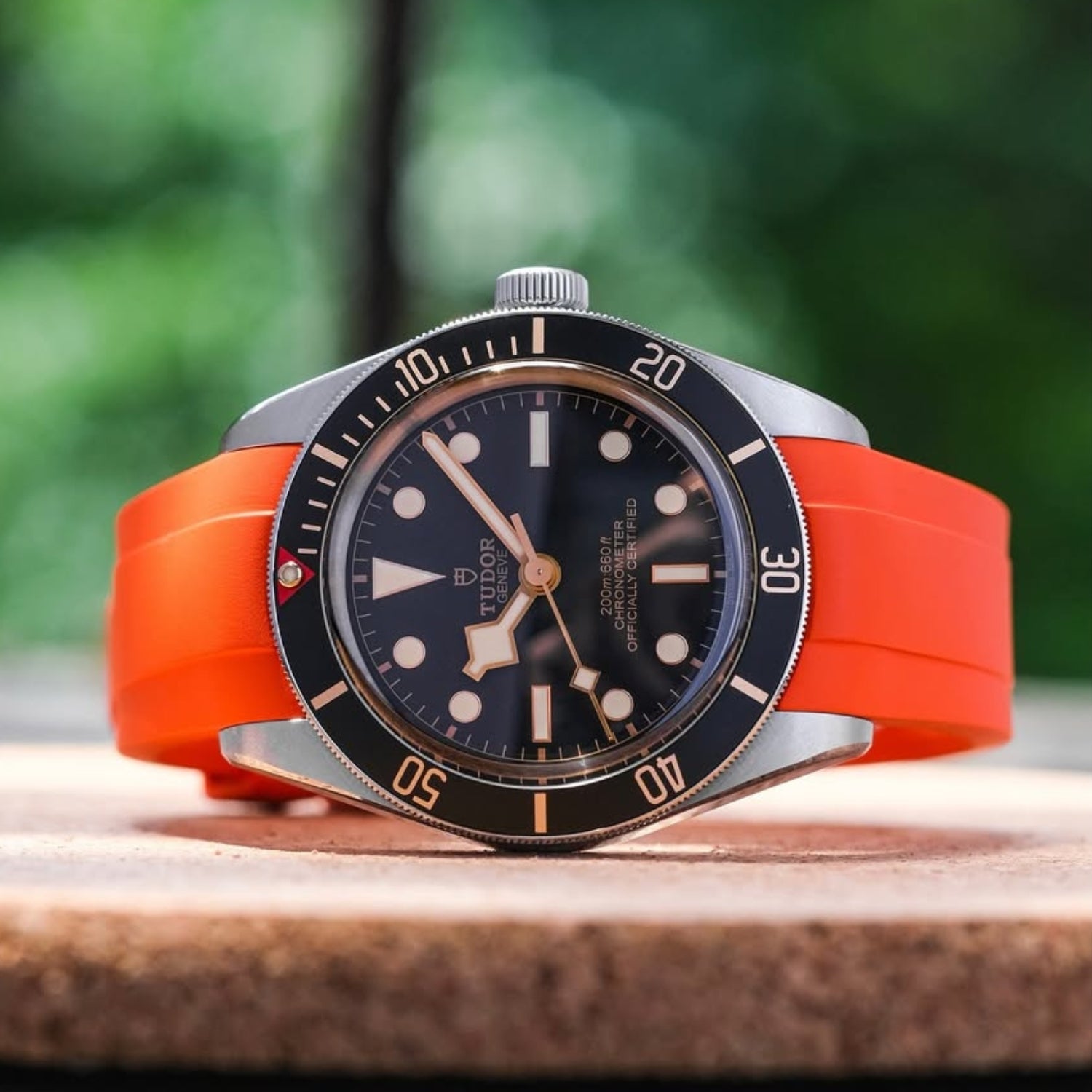 Kautschukarmband - Für alle Tudor Black Bay Modelle - Orange - Helvetus DE