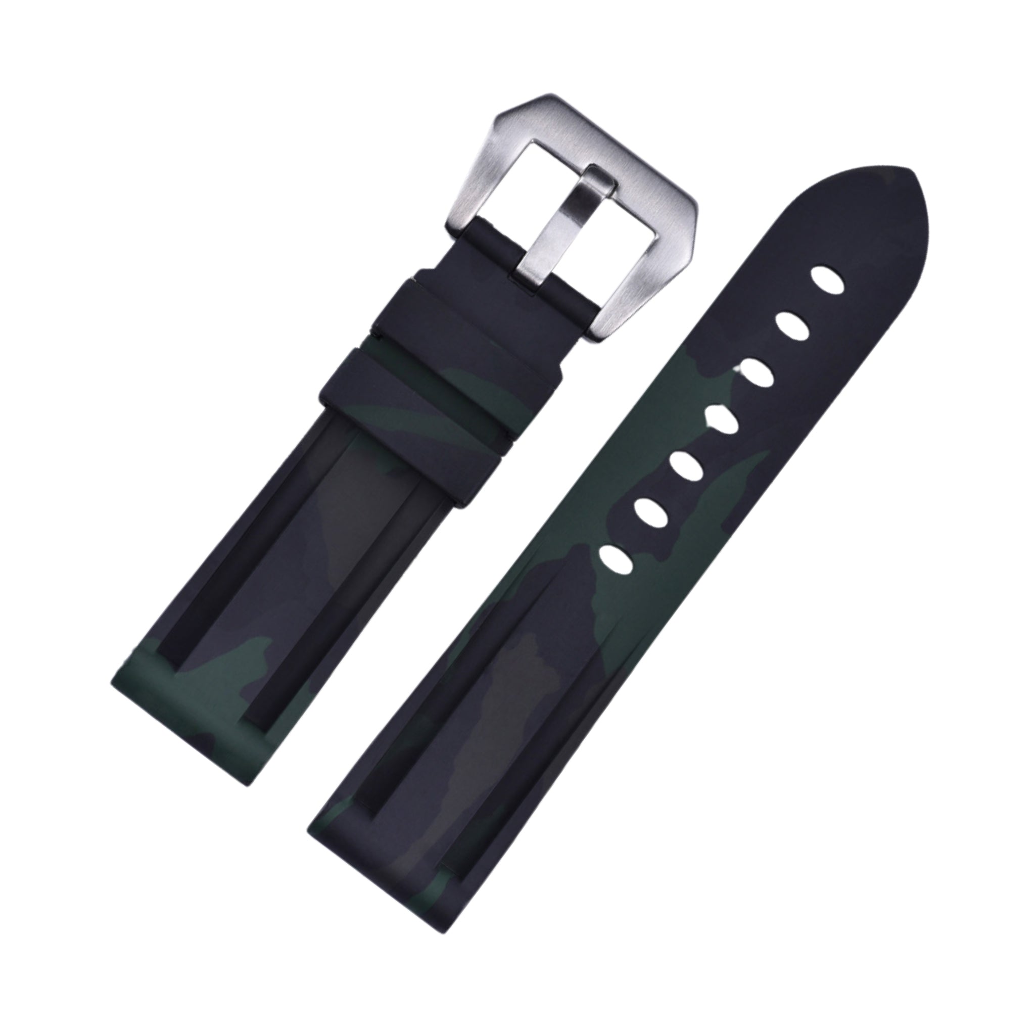 Kautschukarmband – Für Panerai – dunkel Grün Camo - Helvetus DE