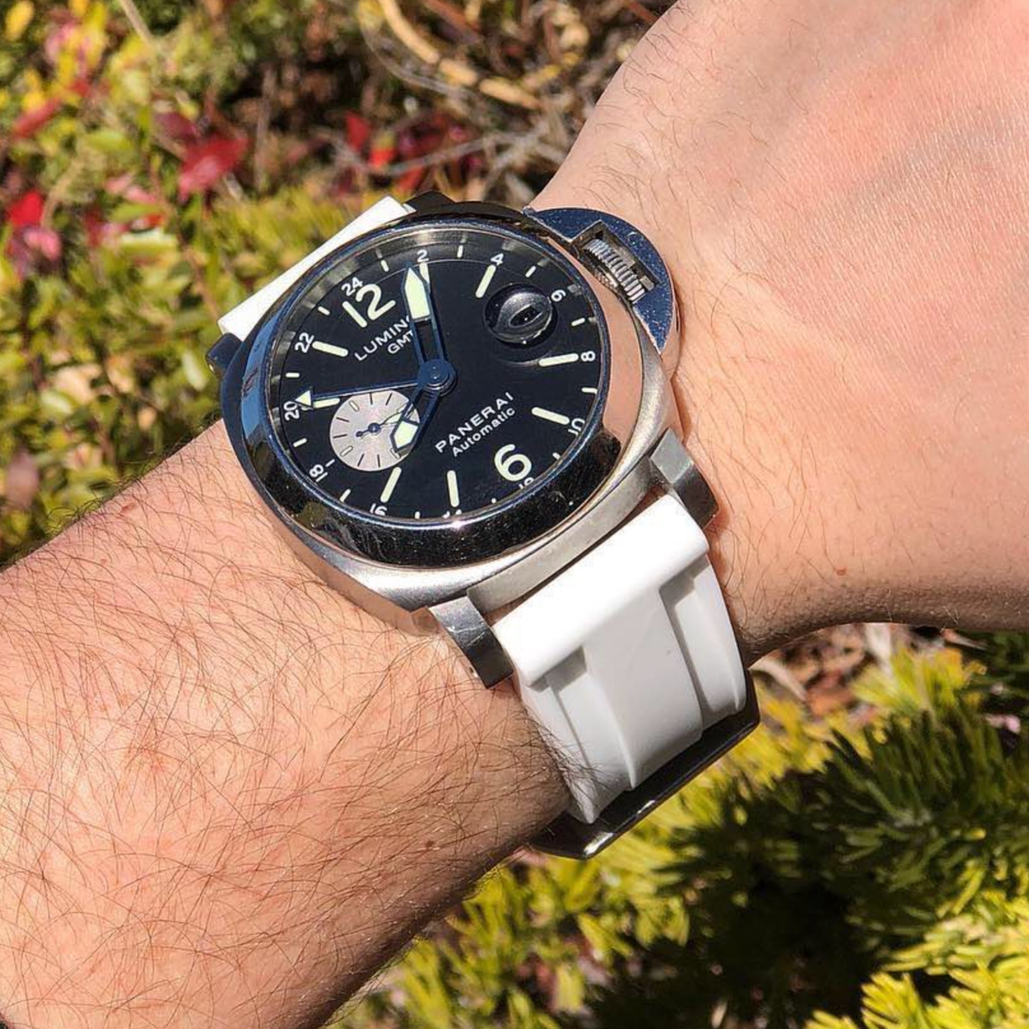 Kautschukarmband – Für Panerai – Weiss - Helvetus DE