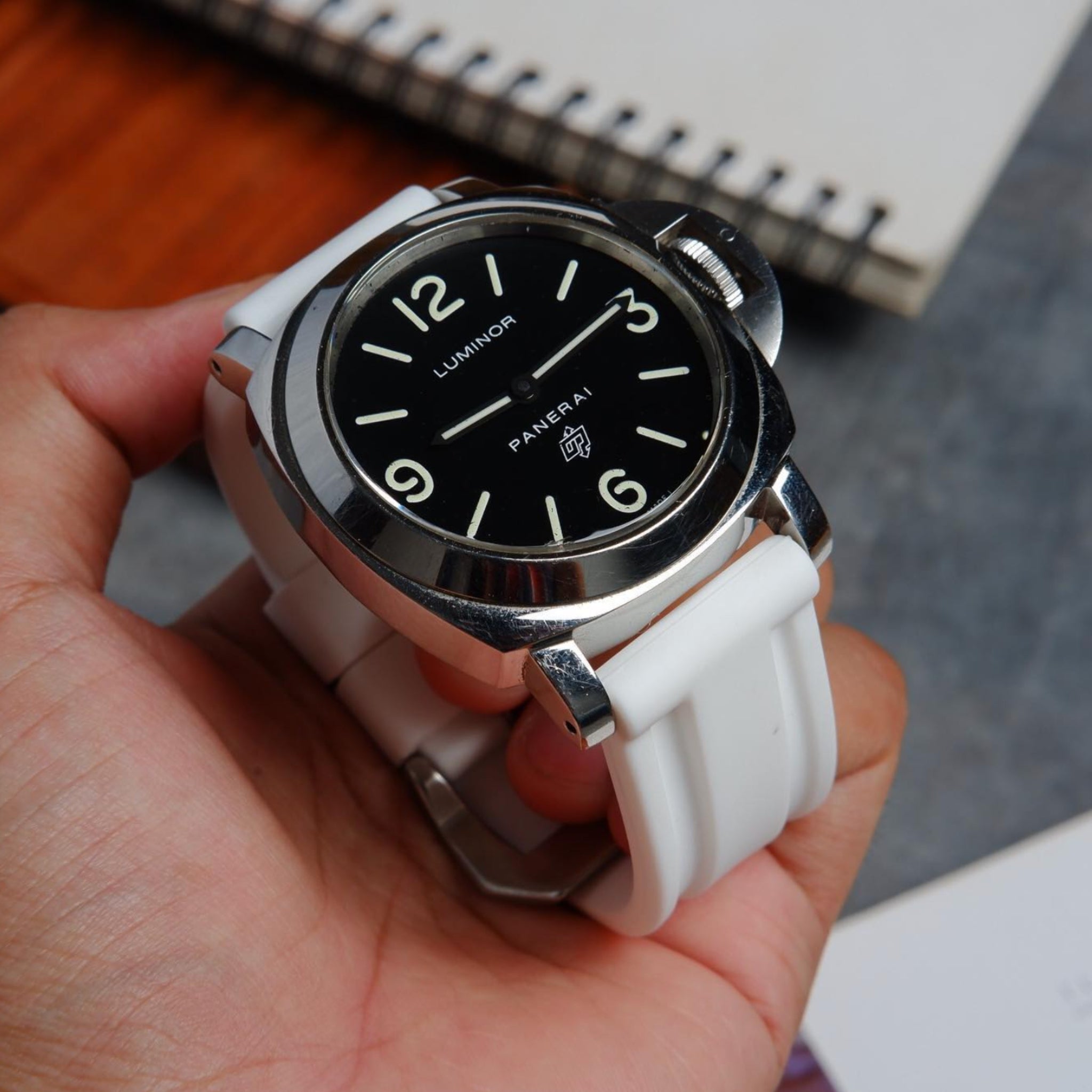 Kautschukarmband – Für Panerai – Weiss - Helvetus DE