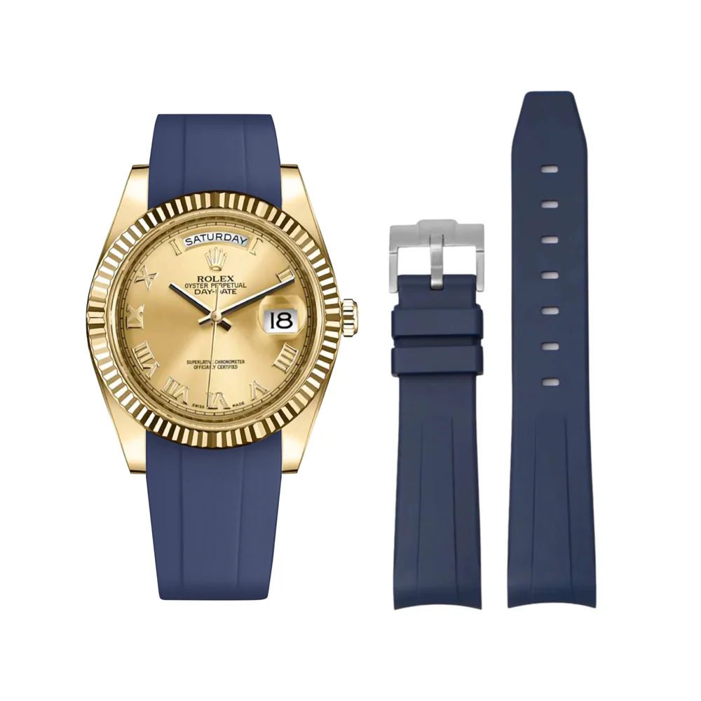 Kautschukarmband für Rolex Day - Date II 41mm – Dunkel Blau - Helvetus DE