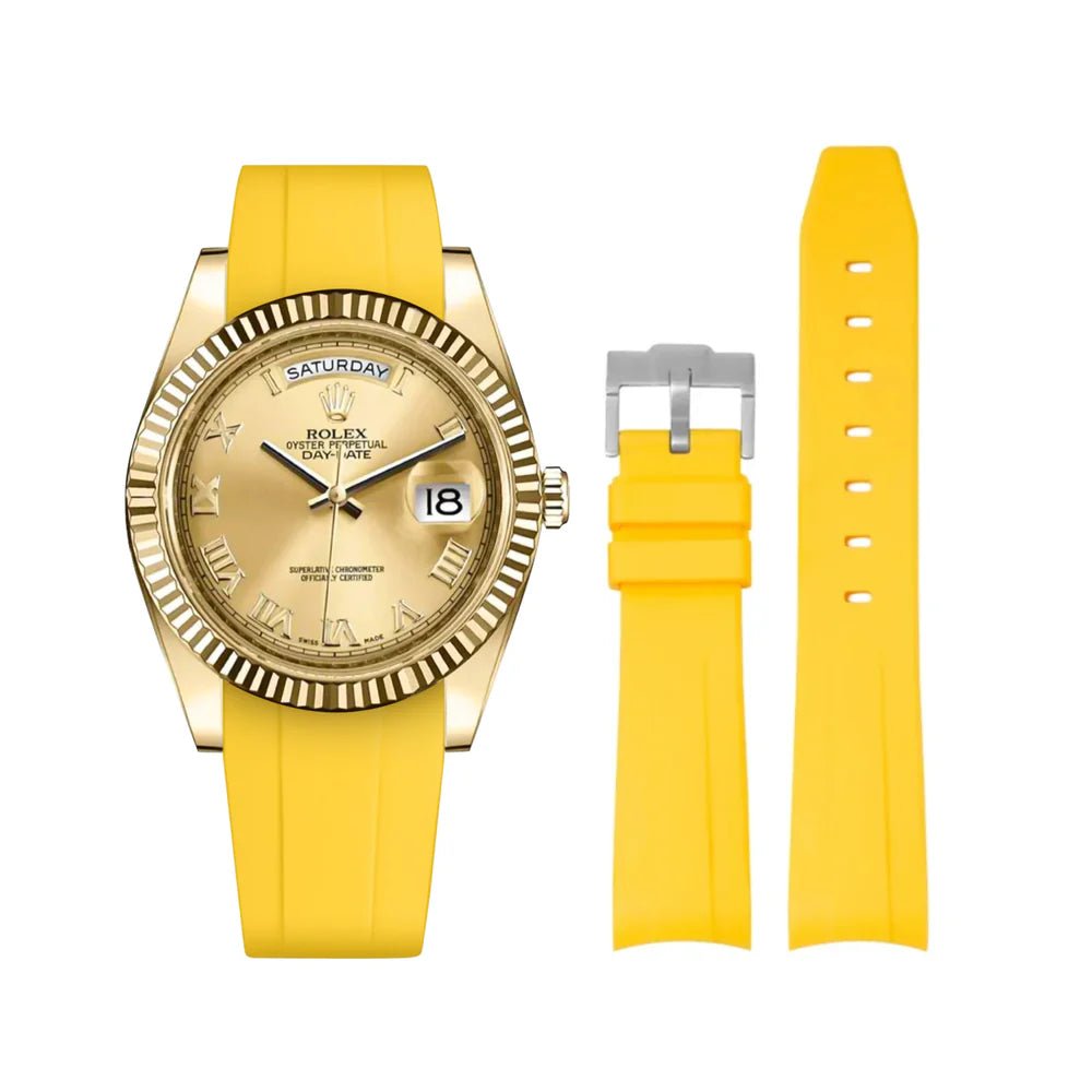 Kautschukarmband für Rolex Day - Date II 41mm – Gelb - Helvetus DE