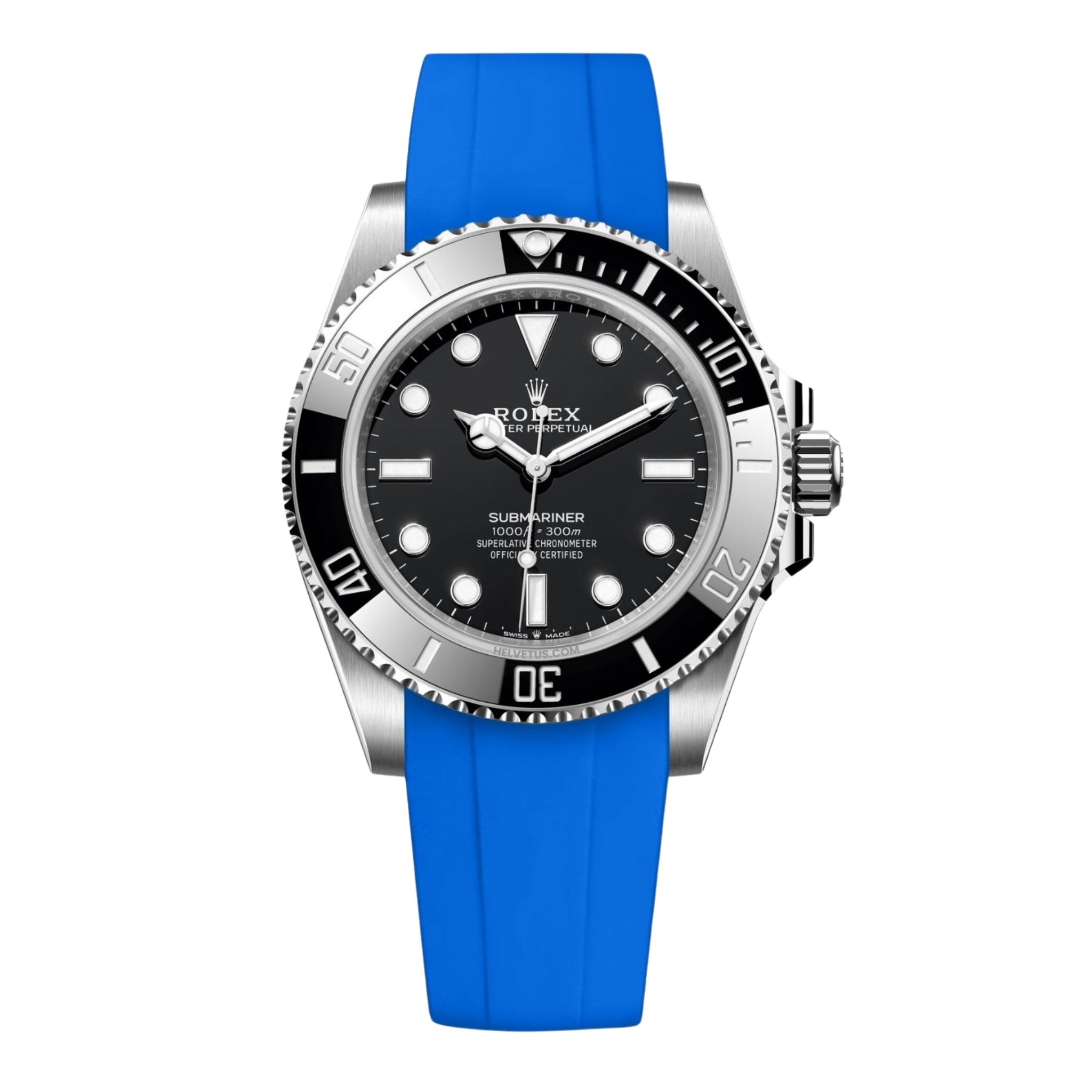 Kautschukarmband – für Rolex Submariner – Blau - Helvetus DE