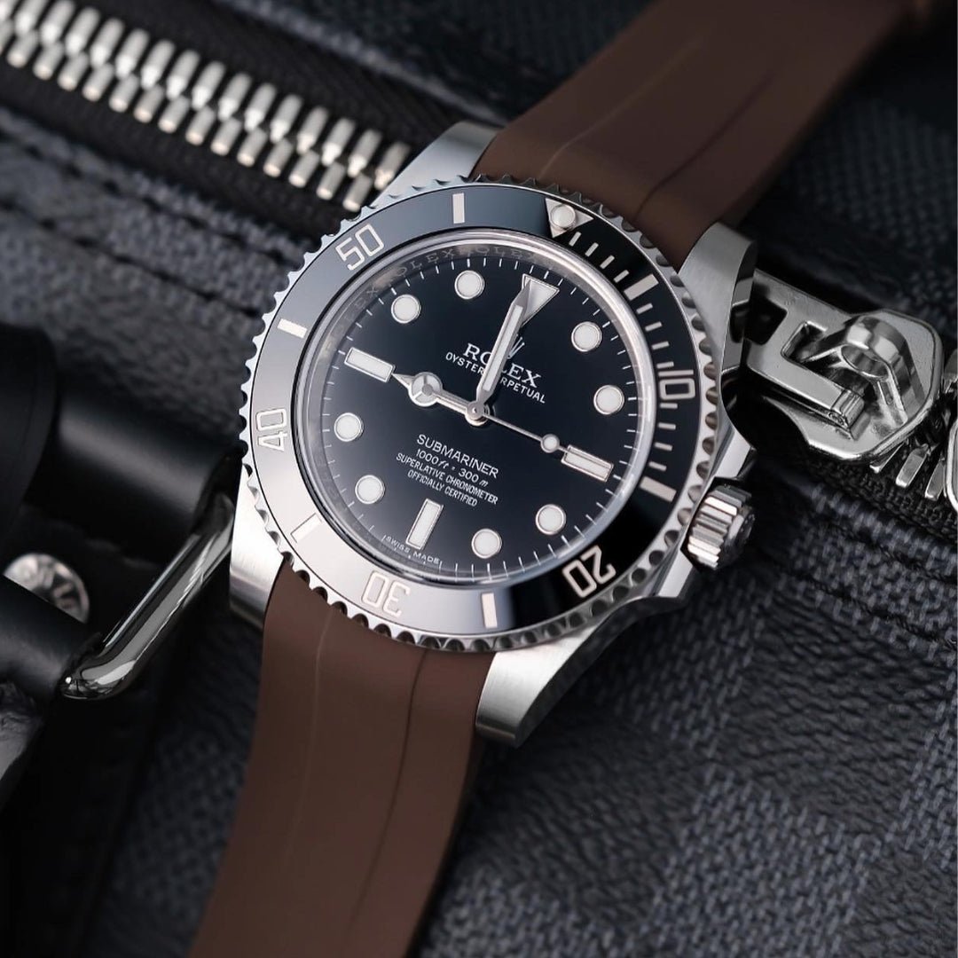Kautschukarmband – für Rolex Submariner – Braun - Helvetus DE