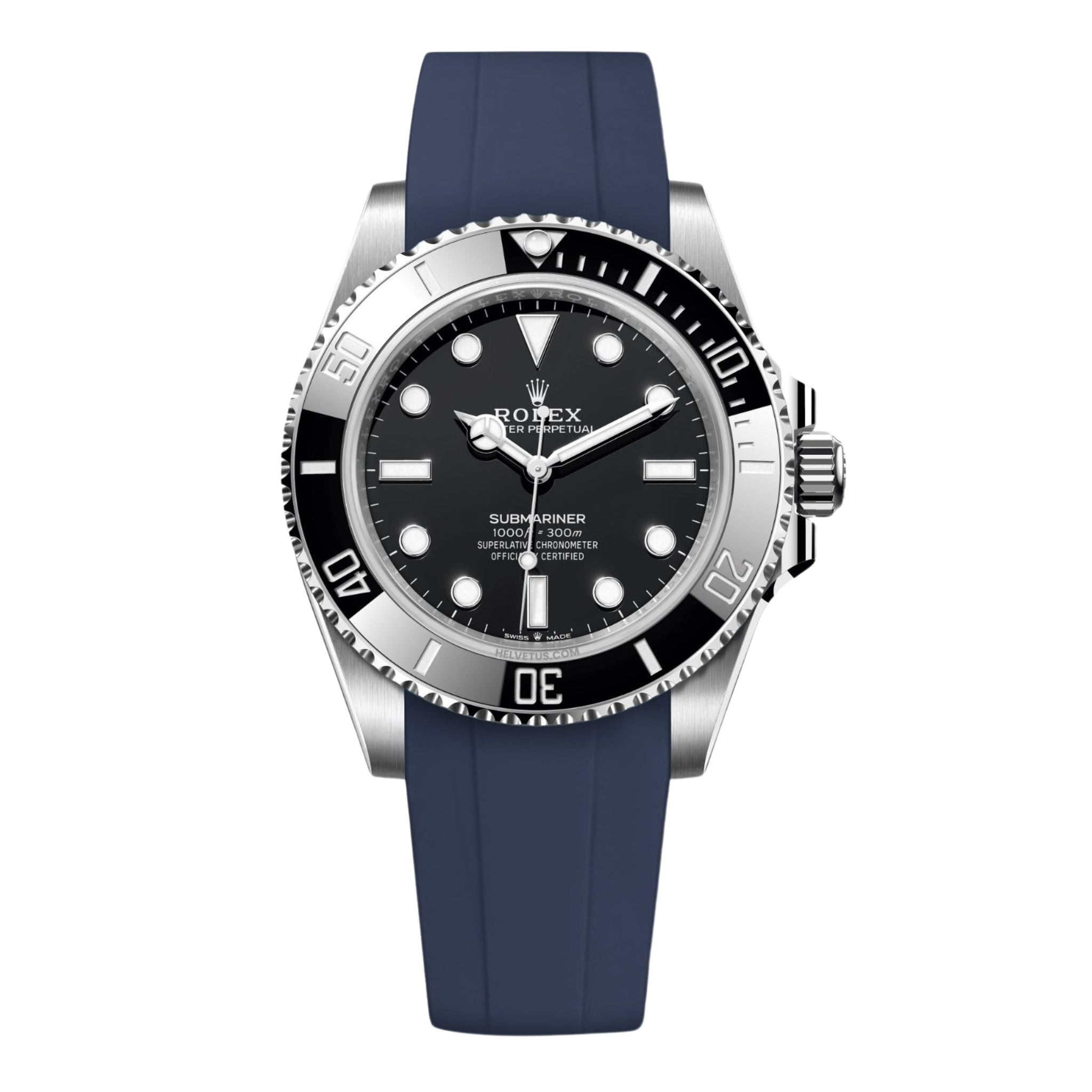 Kautschukarmband – für Rolex Submariner – dunkel Blau - Helvetus DE