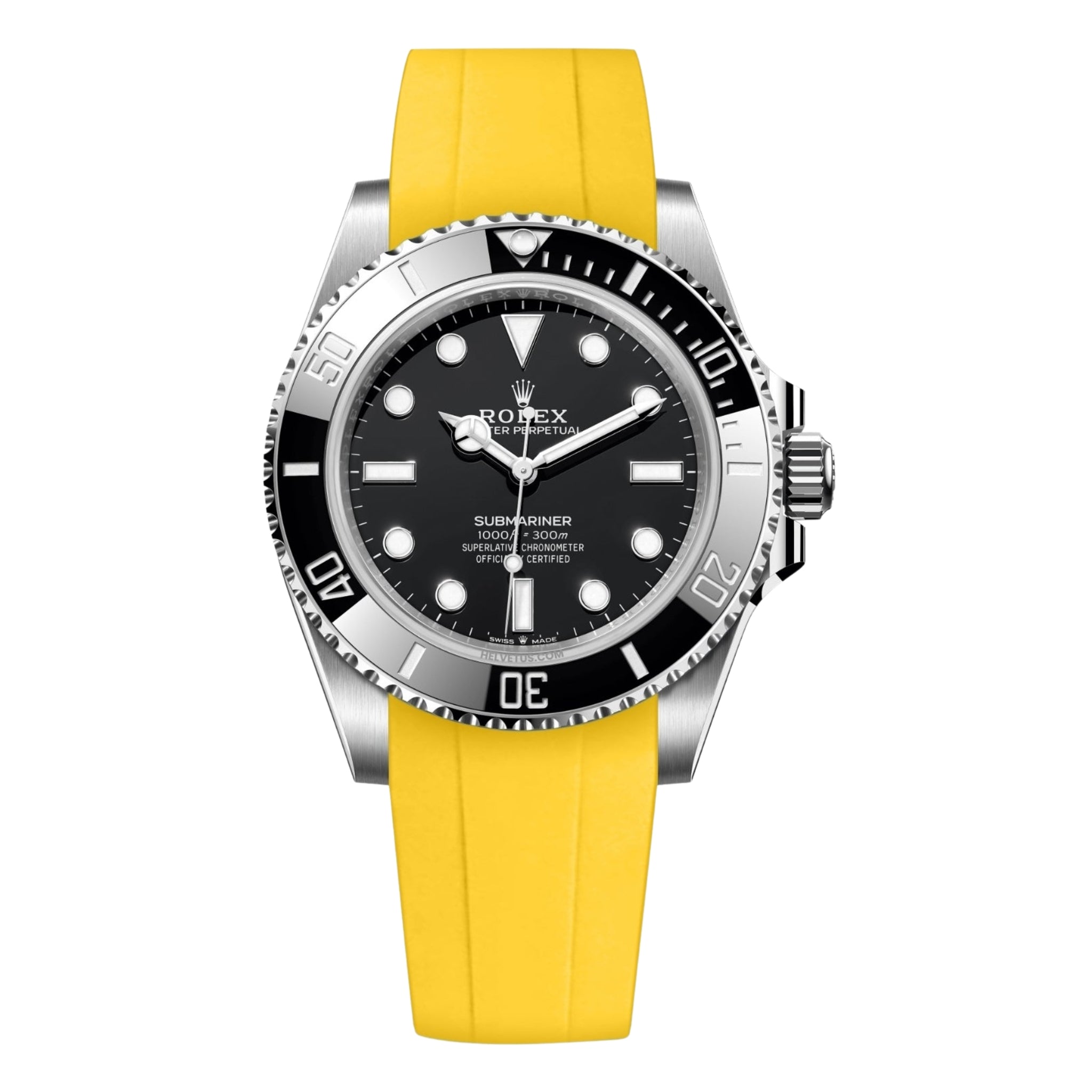 Kautschukarmband – für Rolex Submariner – Gelb - Helvetus DE