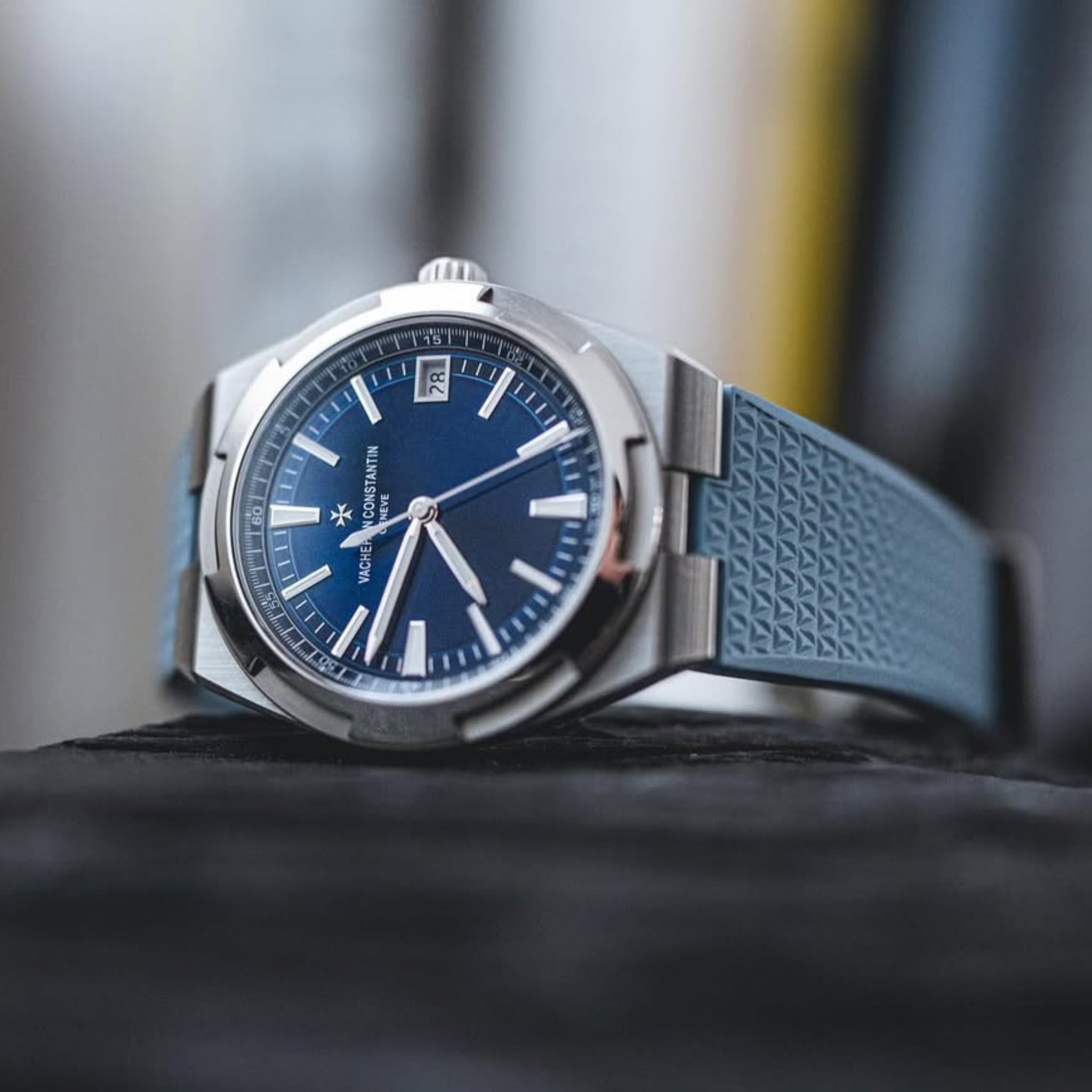 Kautschukarmband – für Vacheron Constantin Overseas – Hell Blau - Helvetus DE