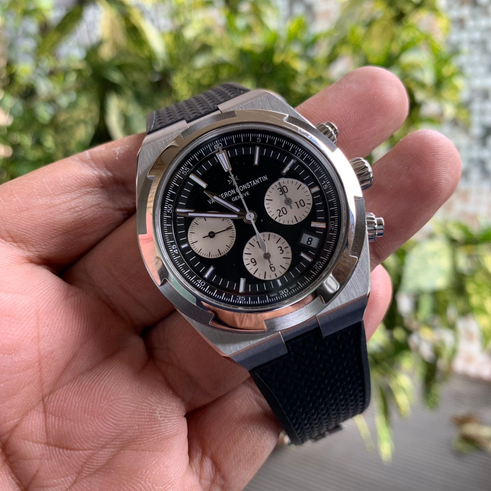 Kautschukarmband – für Vacheron Constantin Overseas – Schwarz - Helvetus DE