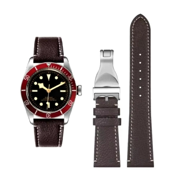 Leder Armband - Für alle Tudor Uhren - Braun - Helvetus DE