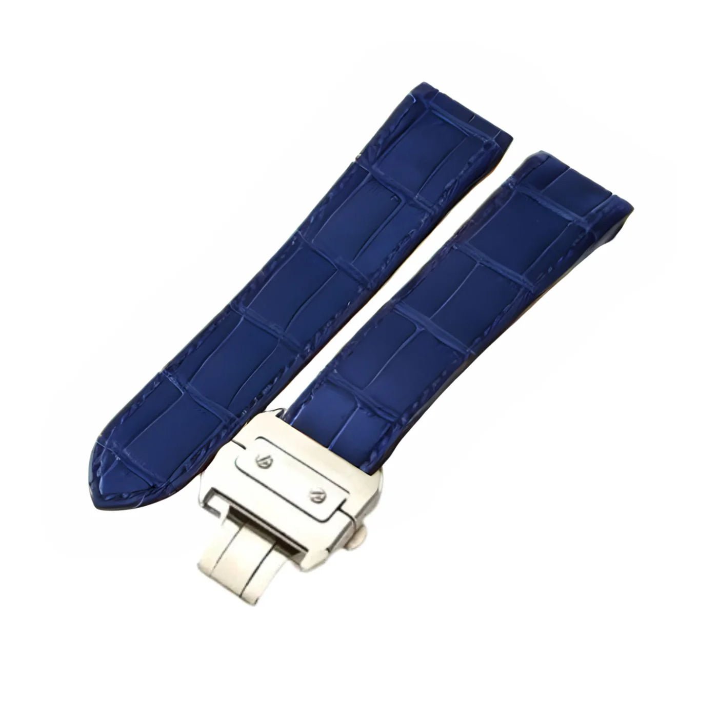 Leder Armband - für Cartier Santos 100 - Blau - Helvetus DE