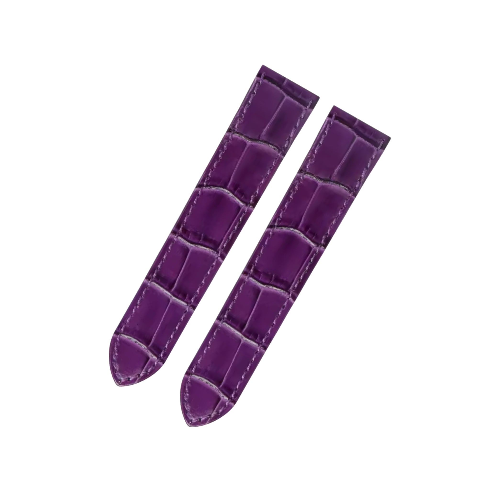 Leder Armband - für Cartier Santos 100 - Violett - Helvetus DE