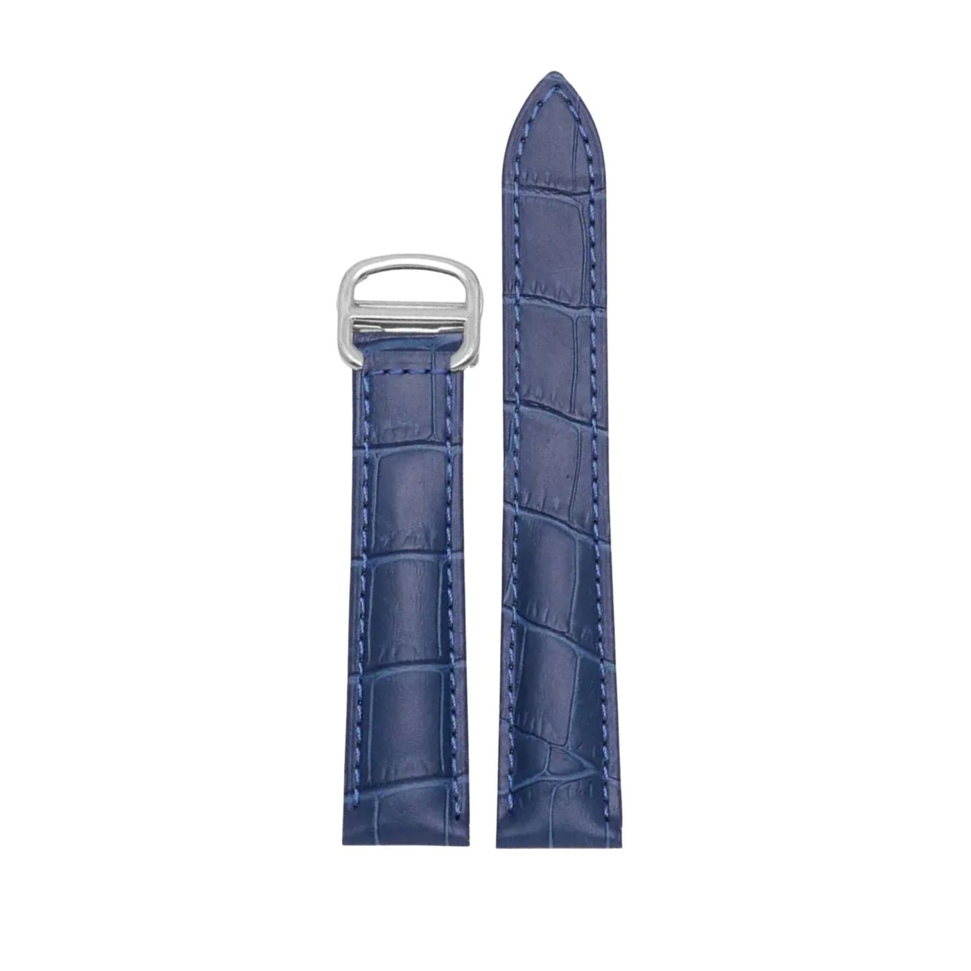 Leder Armband - für Cartier Tank - Blau - Helvetus DE
