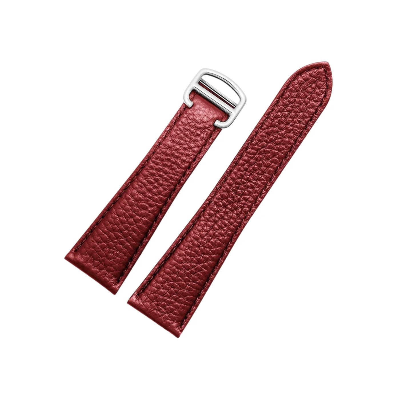 Leder Armband - für Cartier Tank Solo - Rot - Helvetus DE